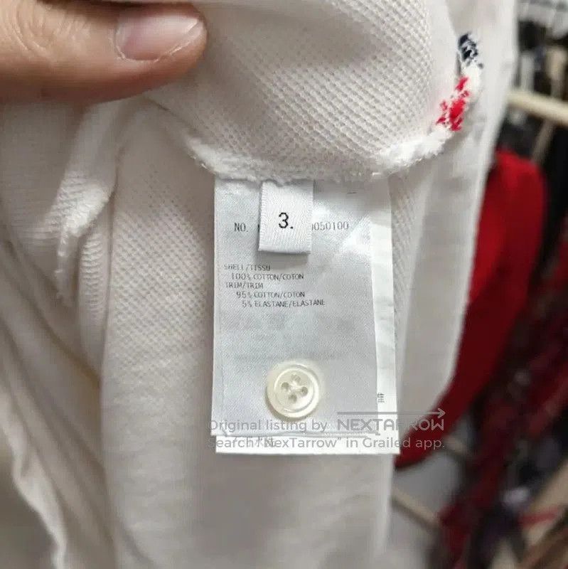 Thom Browne Thom Browne Men's White Cotton T-Shirt . Size US L / EU 52-54 / 3 - 4 Thumbnail