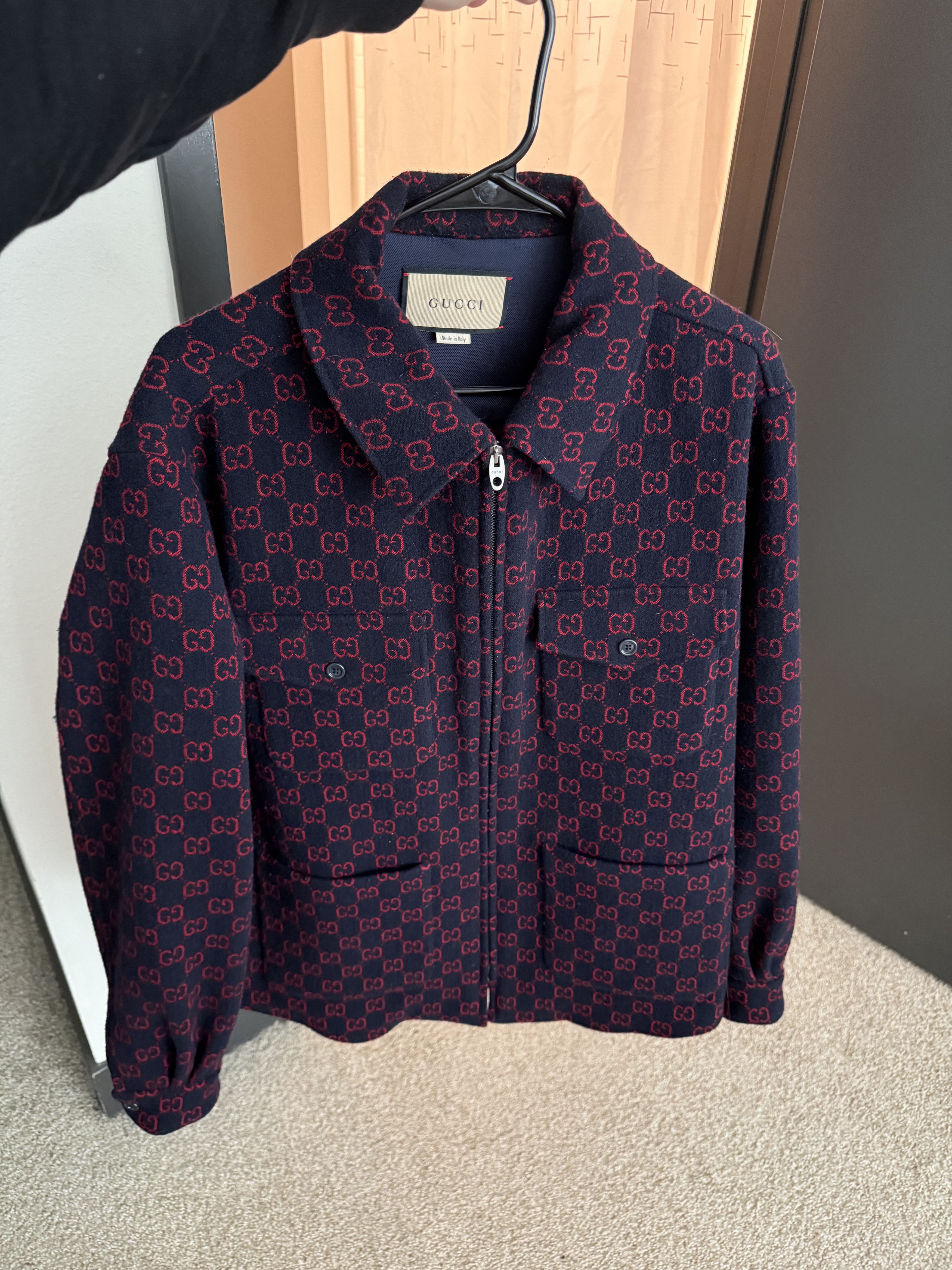 Gucci Gucci GG Jacquard Shirt Jacket Size US M / EU 48-50 / 2 - 3 Thumbnail