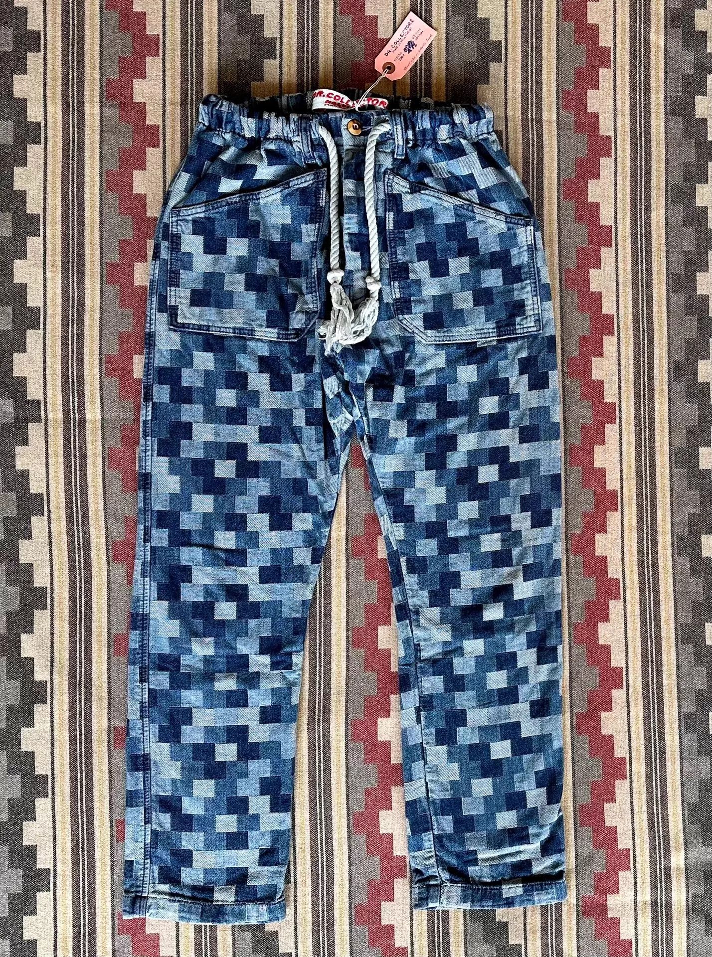 Dr. Collectors Dr.Collectors P38 Jacquard Denim Tapered USA Hand-Dyed Size US 29 - 1 Thumbnail