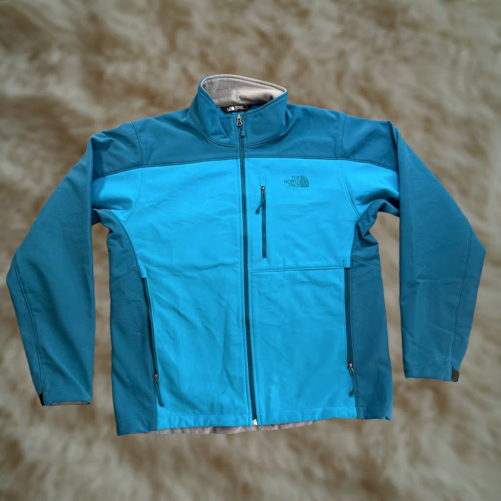 The North Face The North Face Men's Large Blue Apex Windwall Soft Shell Jacket Zip Size US L / EU 52-54 / 3 - 1 Thumbnail