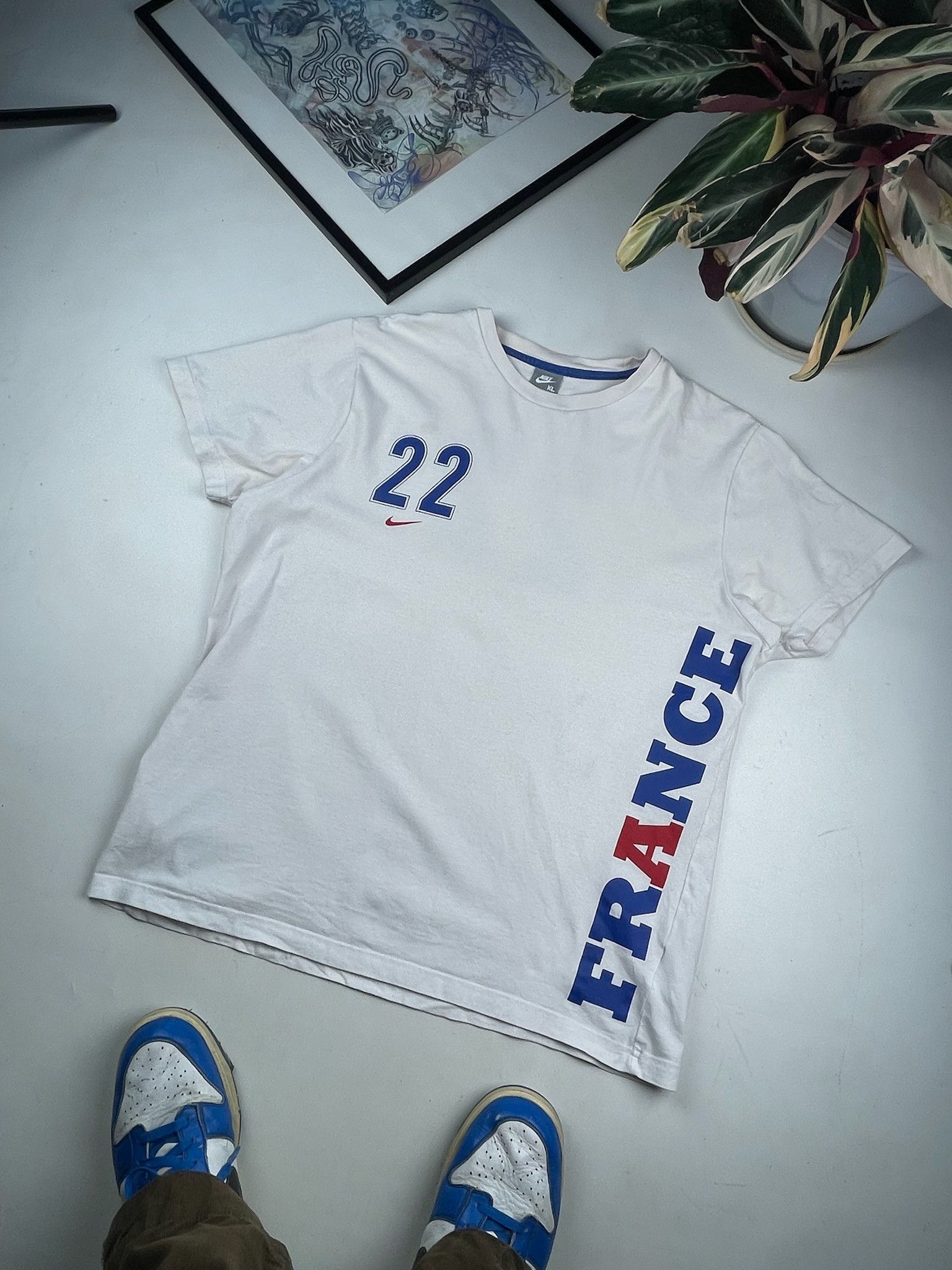Nike vintage soccer t-shirt Nike France ribery Size US XL / EU 56 / 4 - 8 Thumbnail