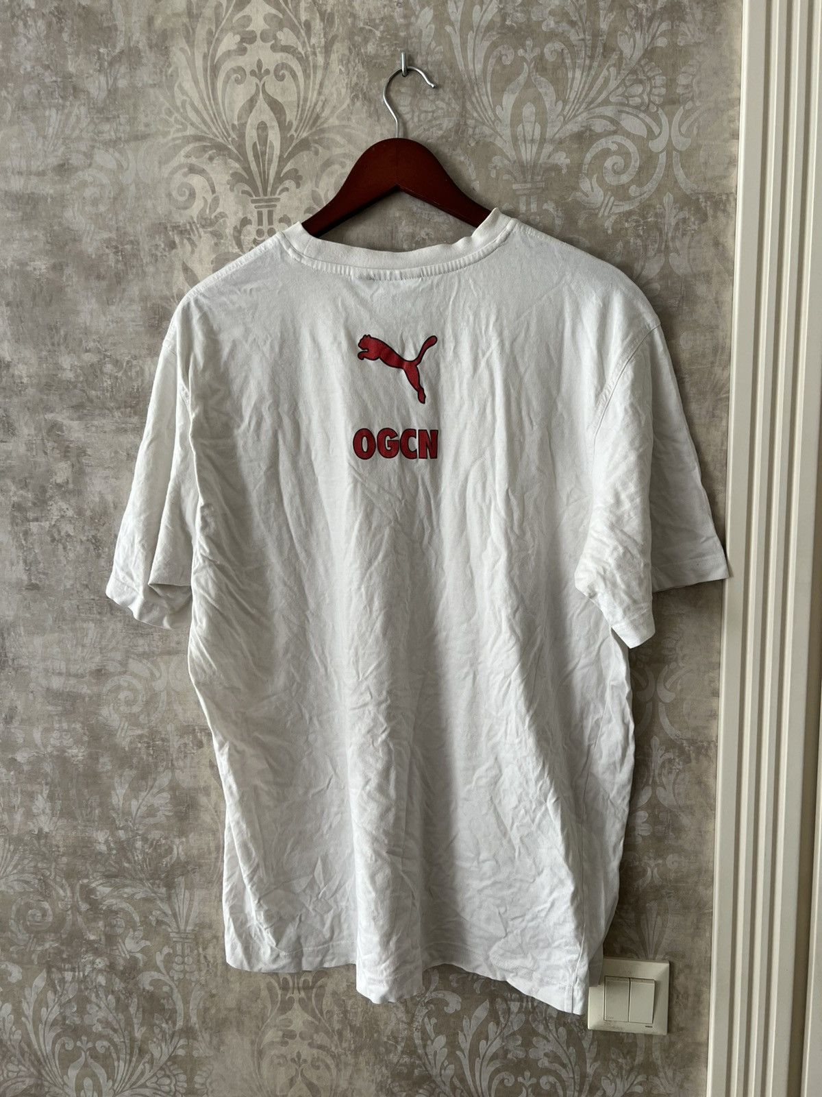 Puma Vintage Puma OGC Nice Football T-Shirt White Soccer Jersey Size US XL / EU 56 / 4 - 11 Thumbnail
