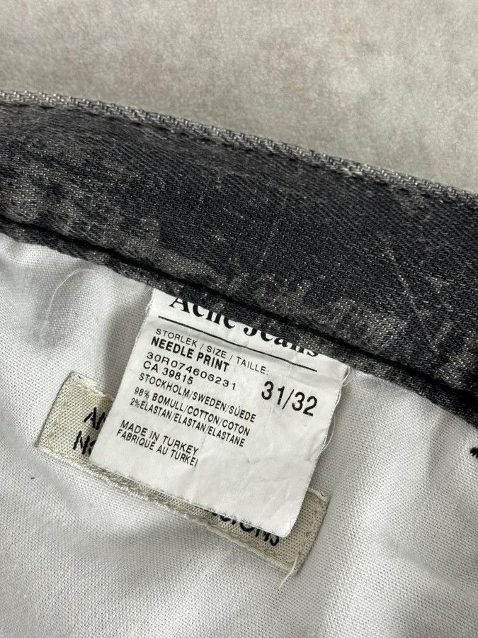 Acne Studios Acne Studios Needle Print Grey Effect Jeans Size US 39 - 12 Thumbnail