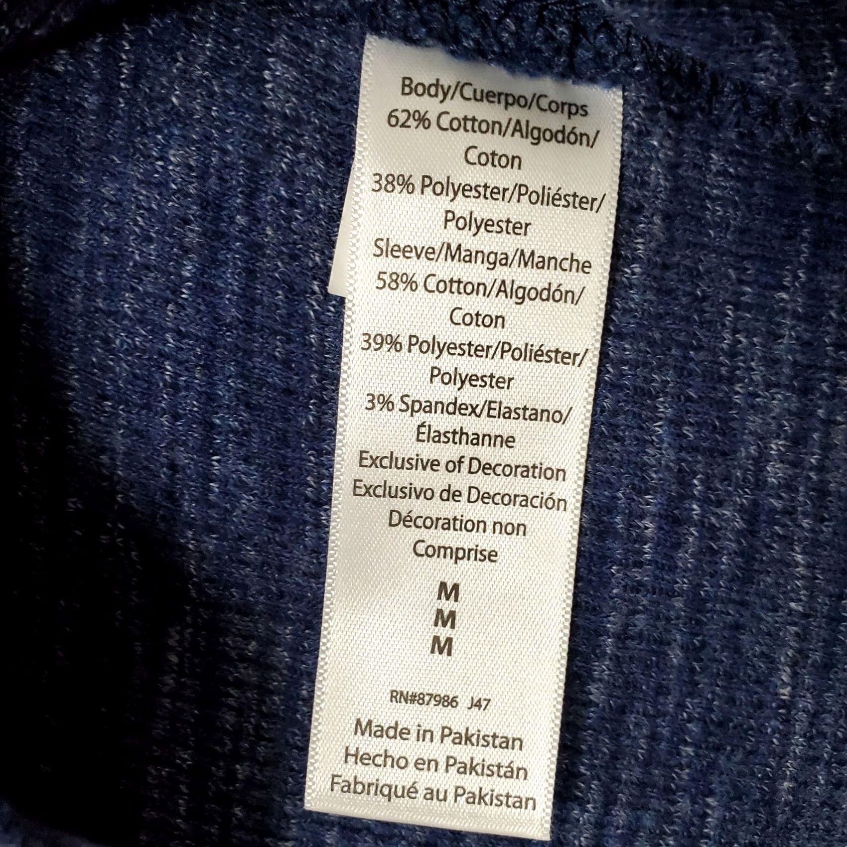 Ike Behar IKE BEHAR Sweater Mens M Blue Knit Stretch Long Sleeve Henley Pullover Size US M / EU 48-50 / 2 - 7 Thumbnail