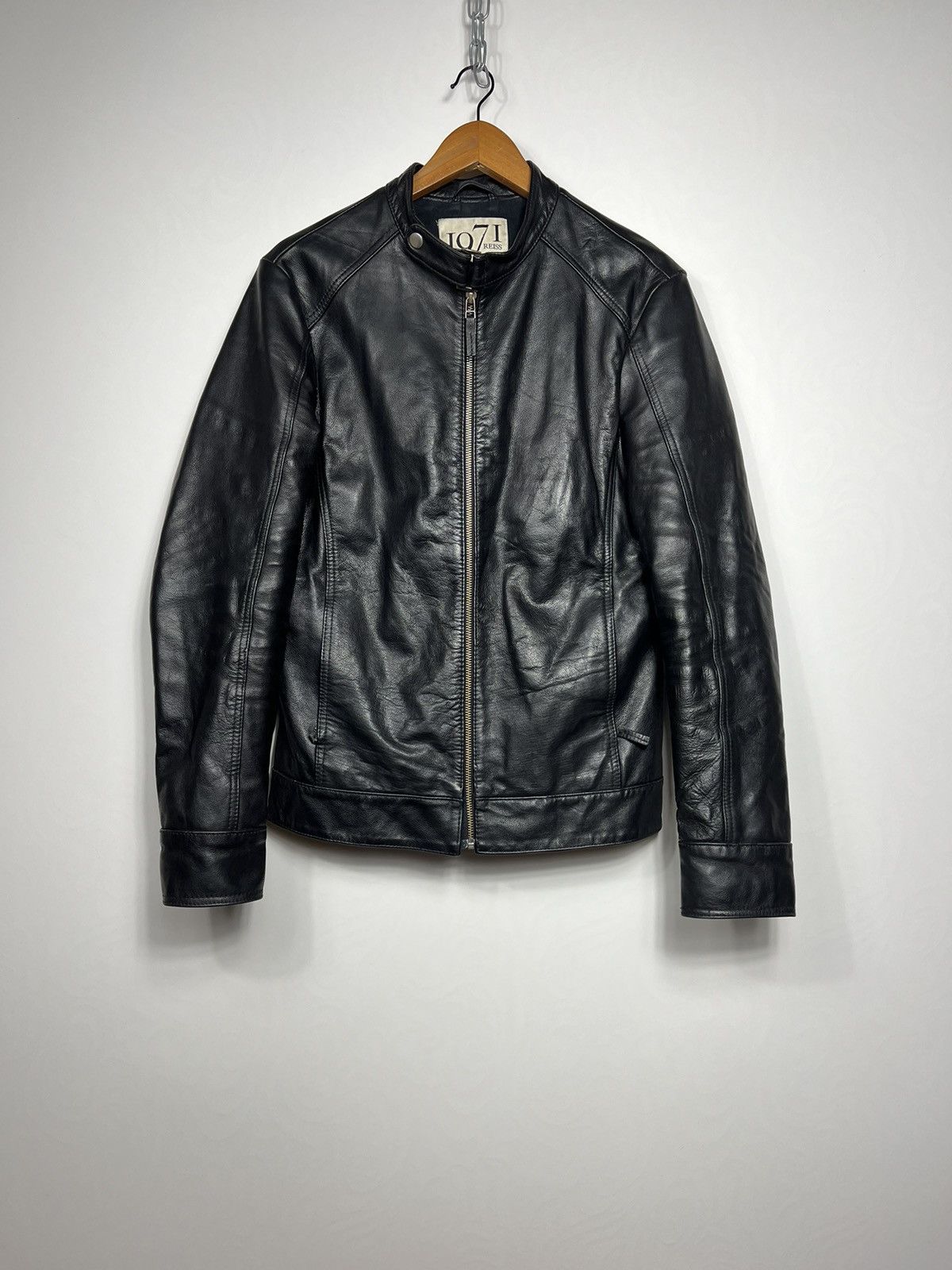 Reiss 1971 Pacer Racing Leather Jacket
