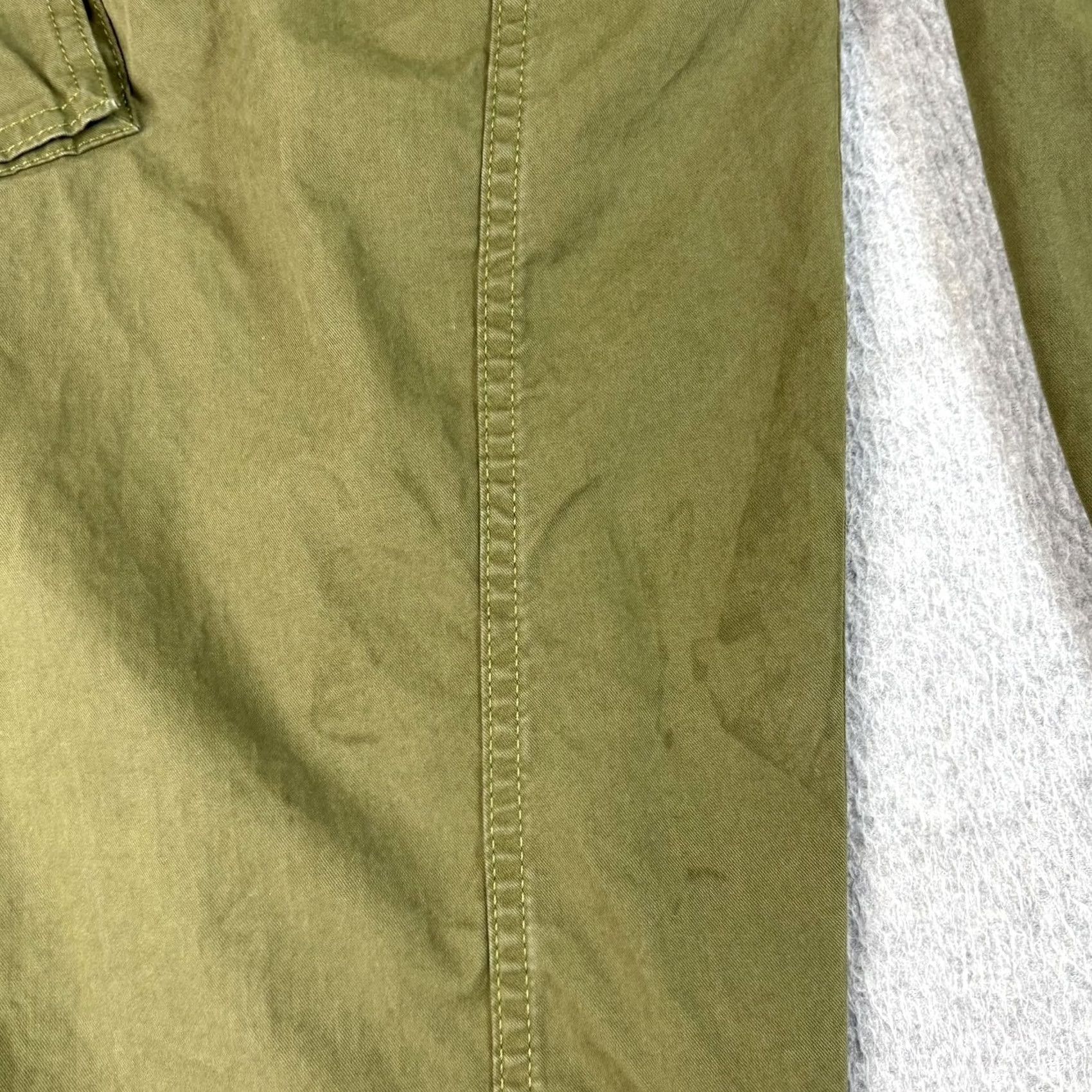 Madewell Madewell Pants Women 2 Green Seamed Utility Barrel Leg Cargo Crop Heritage Y2K Size 26" / US 2 / IT 38 - 6 Thumbnail