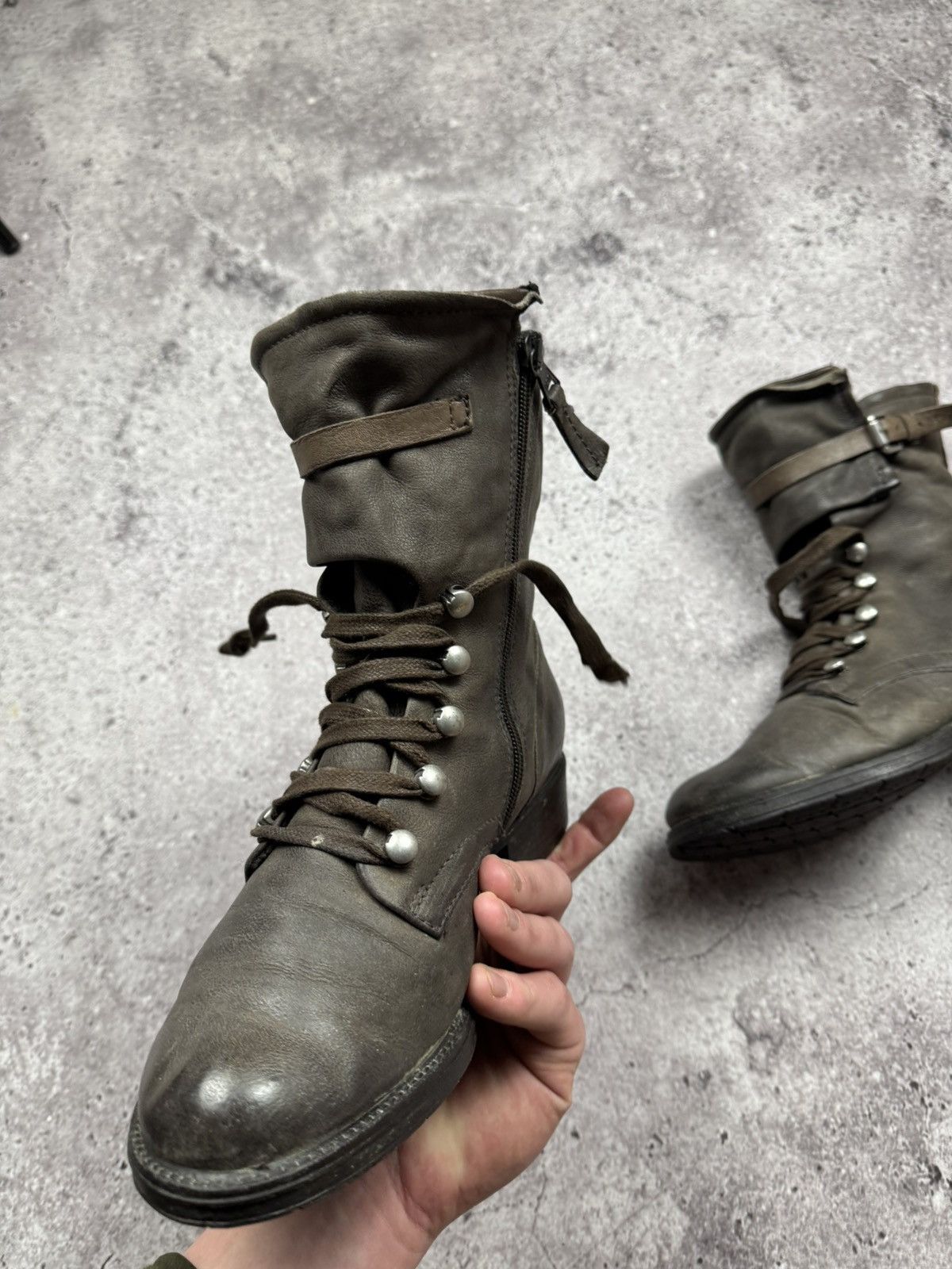 A.S.98 STRAPS BELTED A.S 98 style Boots Leather Style Rick Owens Size US 7.5 / IT 37.5 - 10 Thumbnail