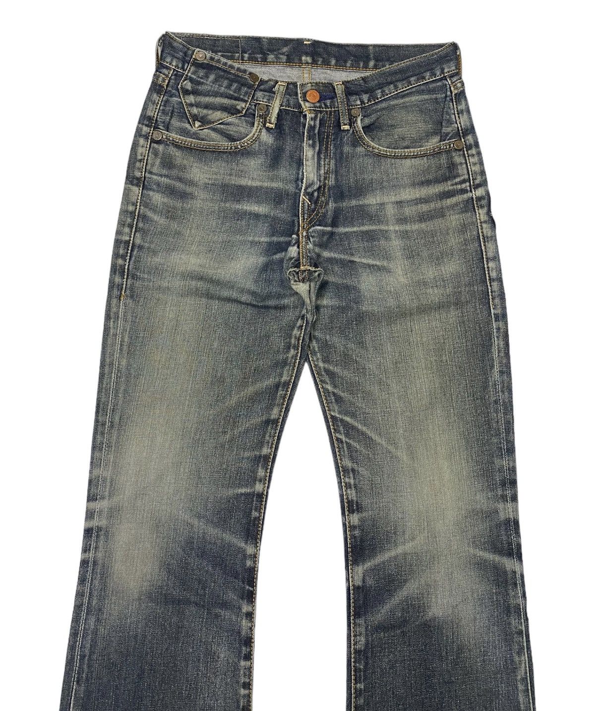 Levi's × Vintage 🔥Levi’s 517 BOOTCUT DISTRESS DENIM JEANS Size 29" - 5 Thumbnail