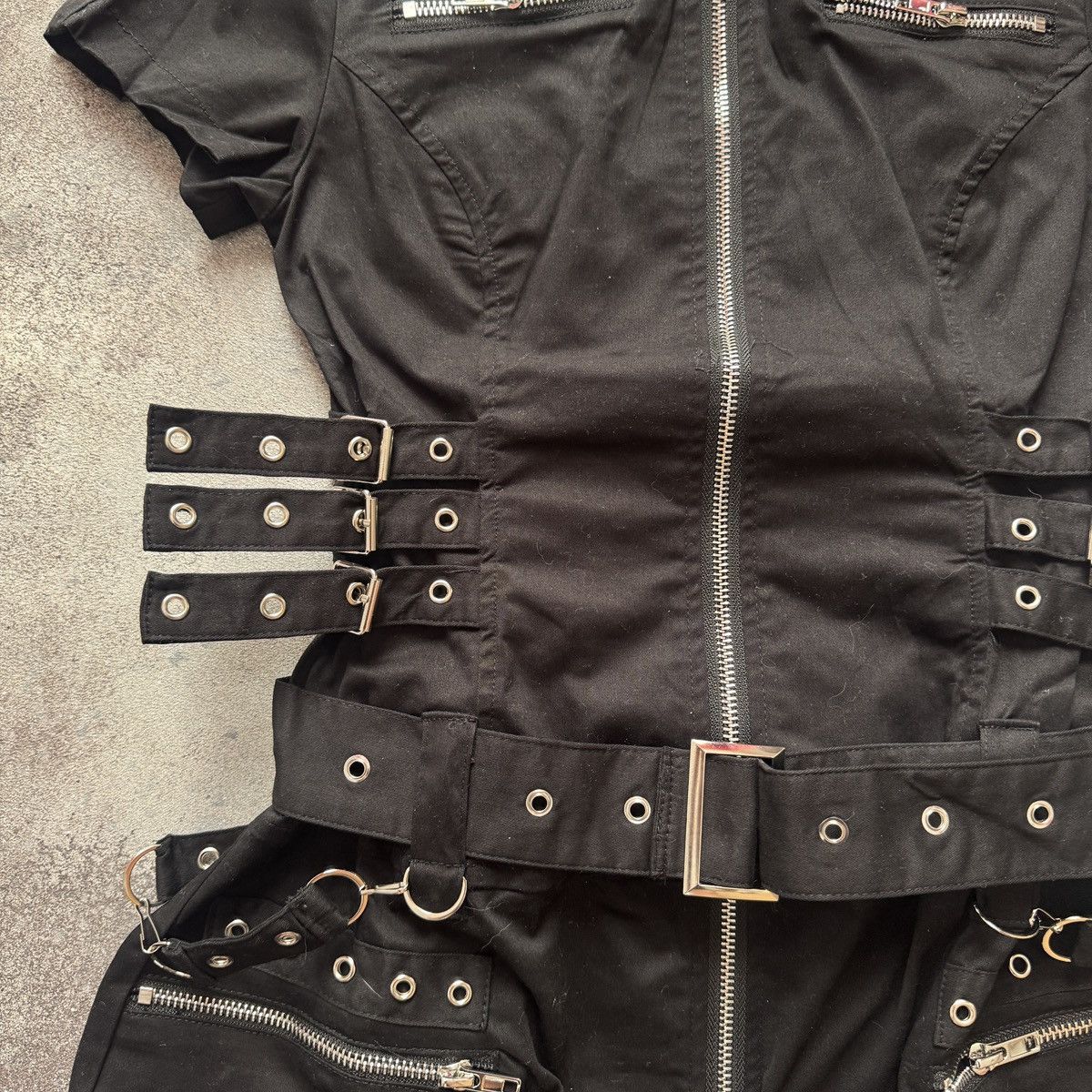 Hysteric Glamour Opium Y2K Amazing Gothic Rave Strap Details Belted Dress Size S / US 4 / IT 40 - 6 Thumbnail