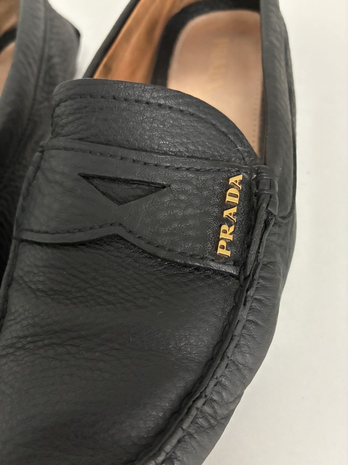 Prada Prada leather moccasins Italy luxury designer Size US 5.5 / IT 35.5 - 5 Thumbnail