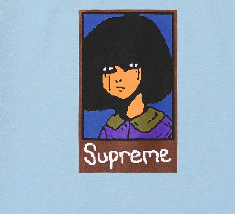 Supreme Supreme Emo Tee Powder Blue Size 2XL Size US XXL / EU 58 / 5 - 2 Thumbnail