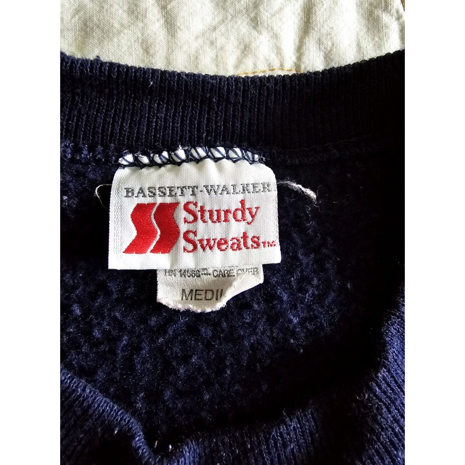 Vintage VINTAGE 80s 90s "I'M HIS" Blue Girlfriend Sweatshirt Bassett Walker Sturdy Sweats M Womens Size M / US 6-8 / IT 42-44 - 4 Thumbnail