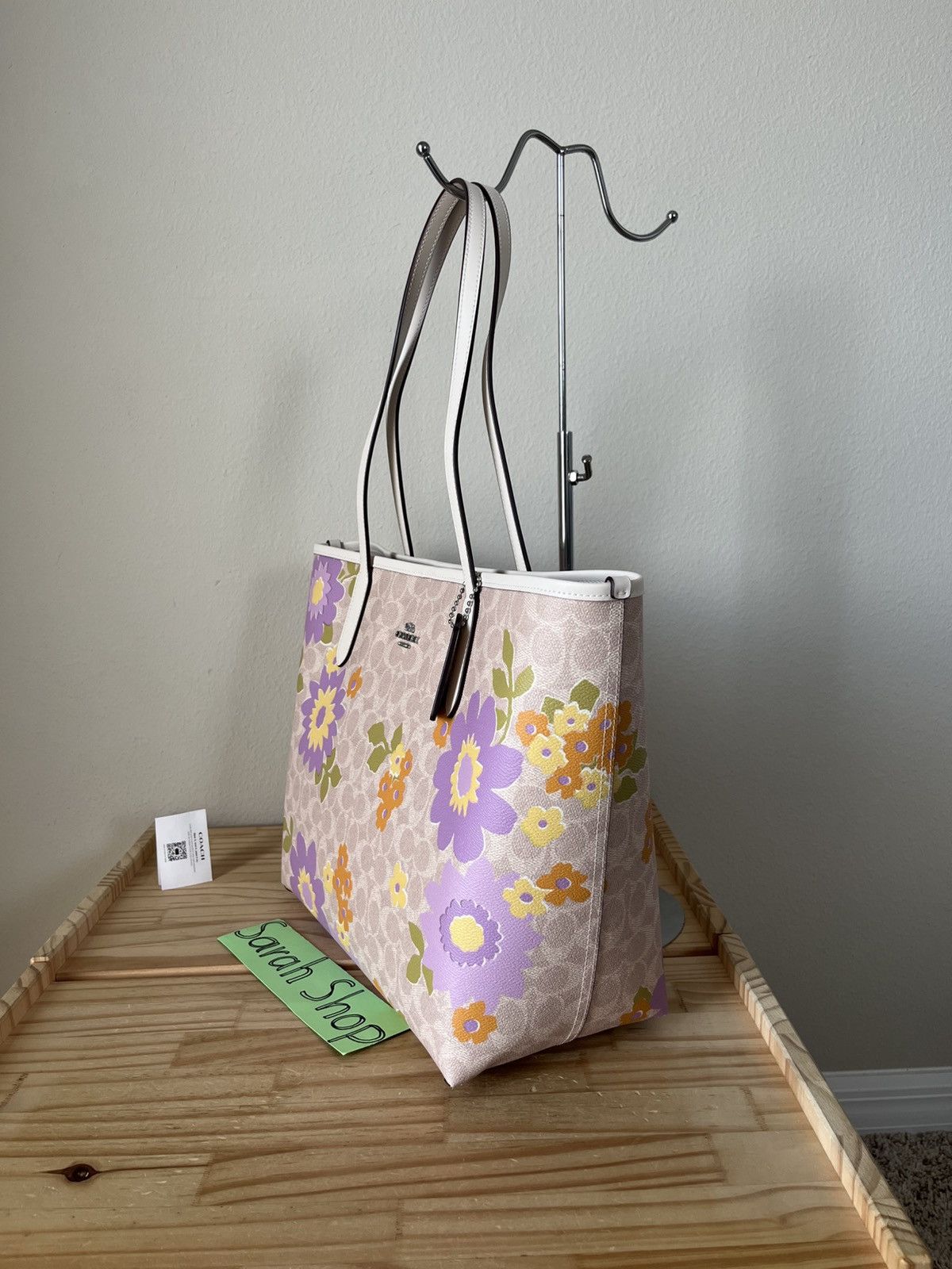 Coach Coach City Tote In Signature Floral Size ONE SIZE - 4 Thumbnail