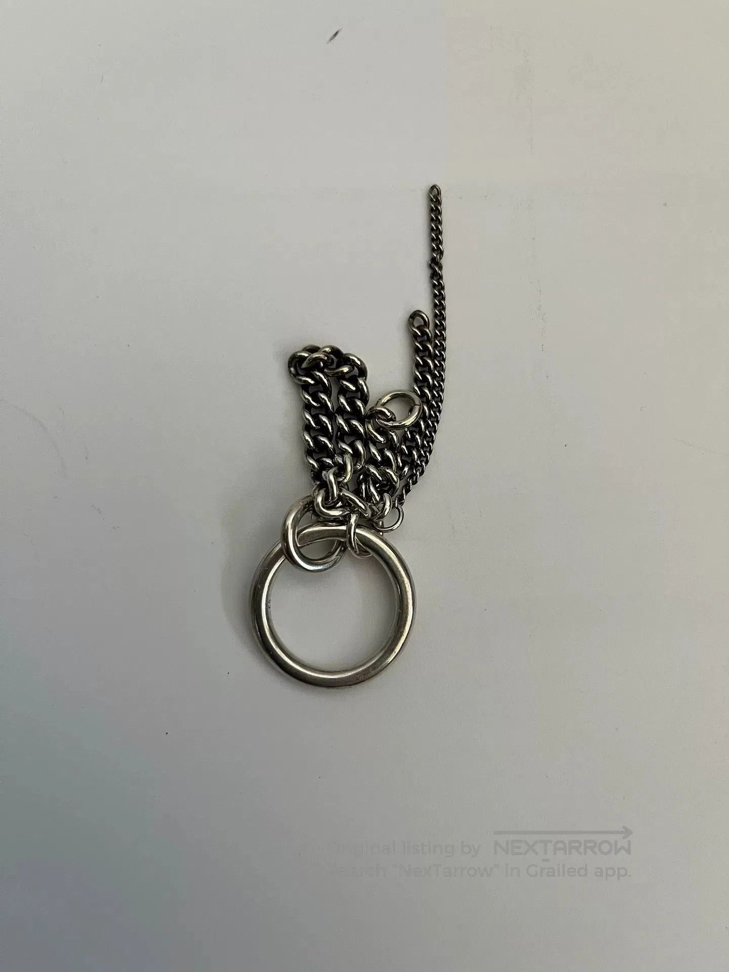 Ann Demeulemeester ANN DEMEULEMEESTER Silver Chain Ring. Size ONE SIZE - 3 Thumbnail