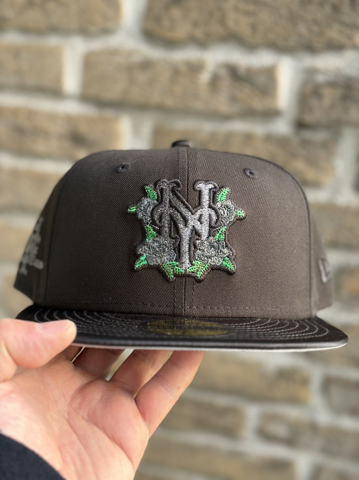 Topperz Black satin brim Hip Hop is dead NY Mets🔥🔥 size 7 1/4 Size ONE SIZE - 2 Thumbnail