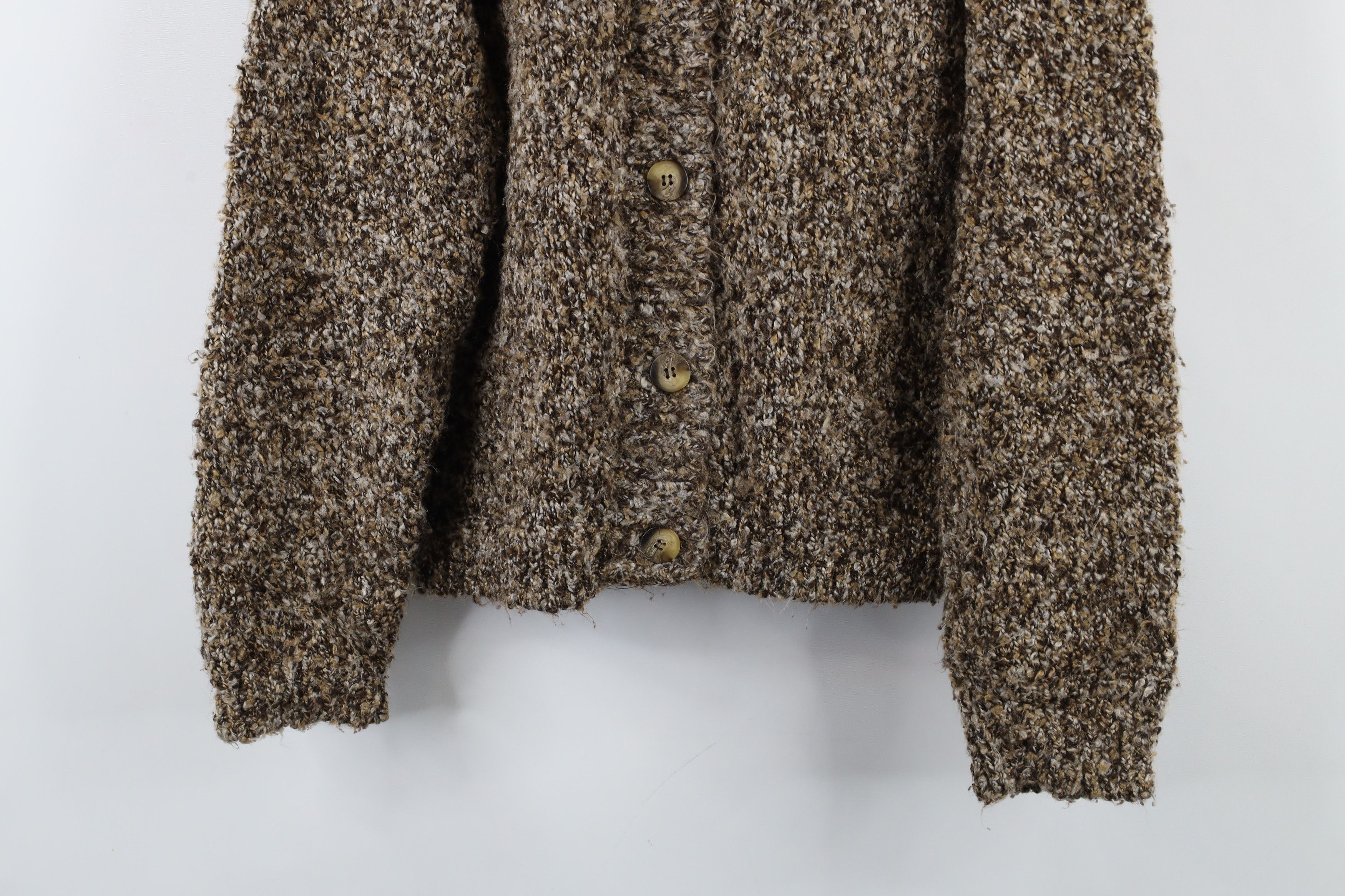 Vintage Vintage 90s Streetwear Knit Collared Cardigan Sweater USA Size S / US 4 / IT 40 - 3 Thumbnail