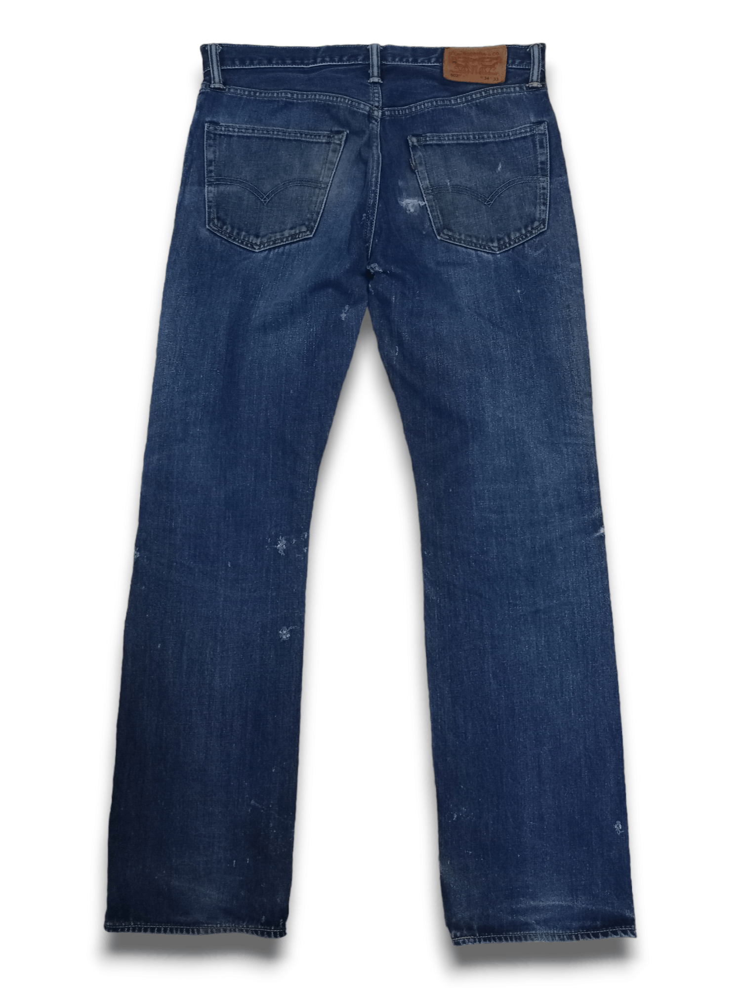 Levi's × Levi's Vintage Clothing Vintage Levis 502 Painted Mud Wash Baggy Jeans Size US 35 - 2 Thumbnail
