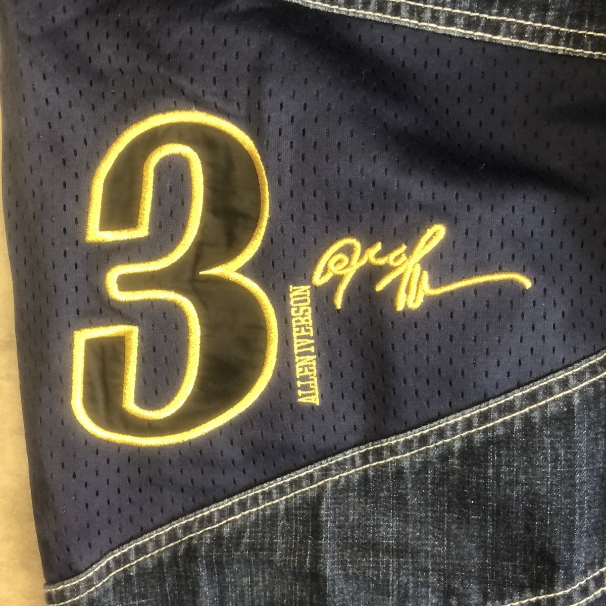 Designer × NBA × Vintage Vintage NBA Jeans Team UNK Denim est 1996 Size US 36 / EU 52 - 7 Thumbnail