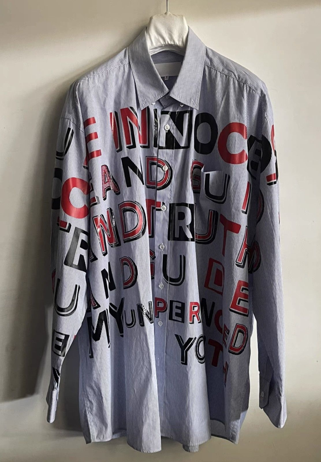 Maison Margiela Maison Margiela｜17ss offset letter shirt jacket Size US XXS / EU 40 - 1 Thumbnail