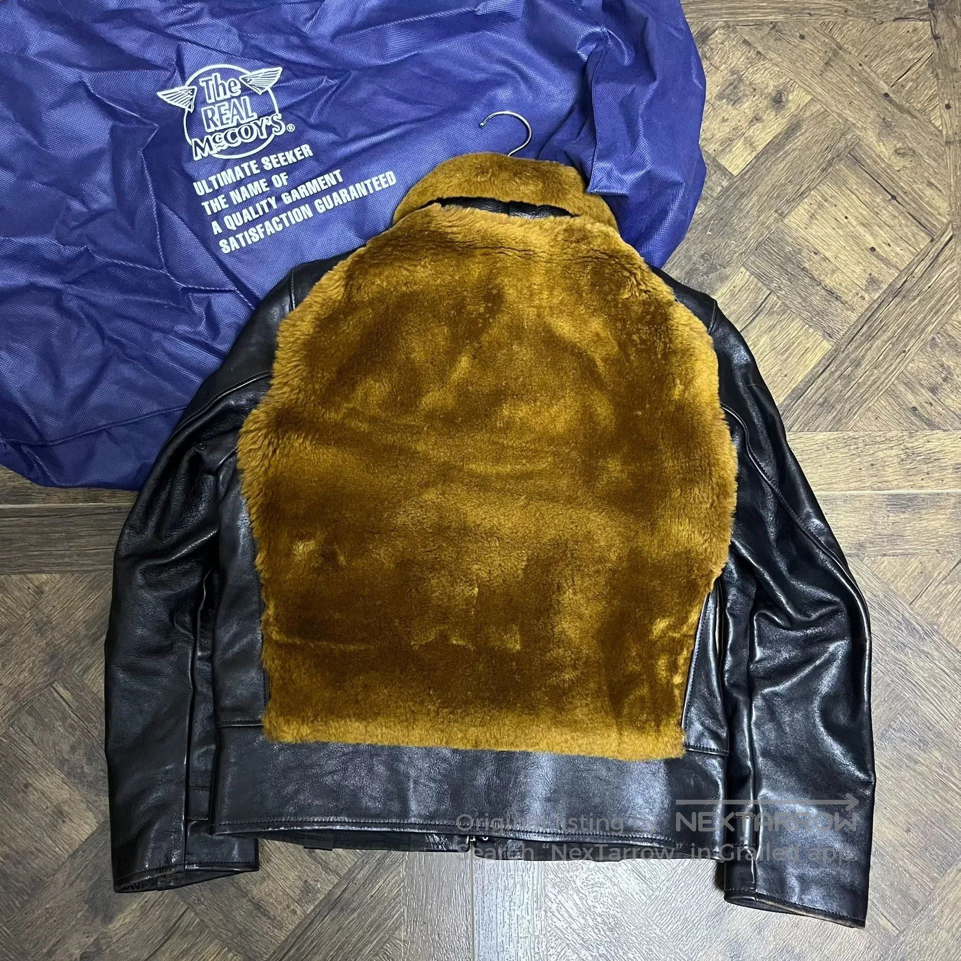 The Real McCoy's The Real McCoy Brown Bear Leather Jacket. Size US S / EU 44-46 / 1 - 2 Thumbnail