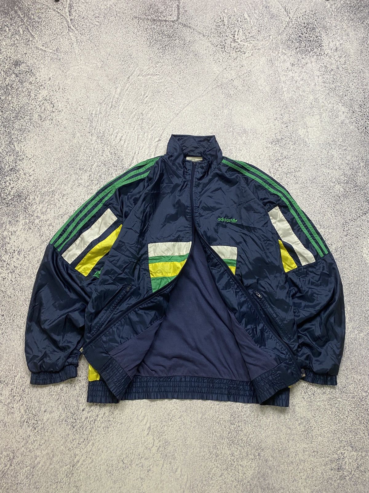 Vintage Adidas Tracksuit Set Track Jacket Pants Nylon 80 90s