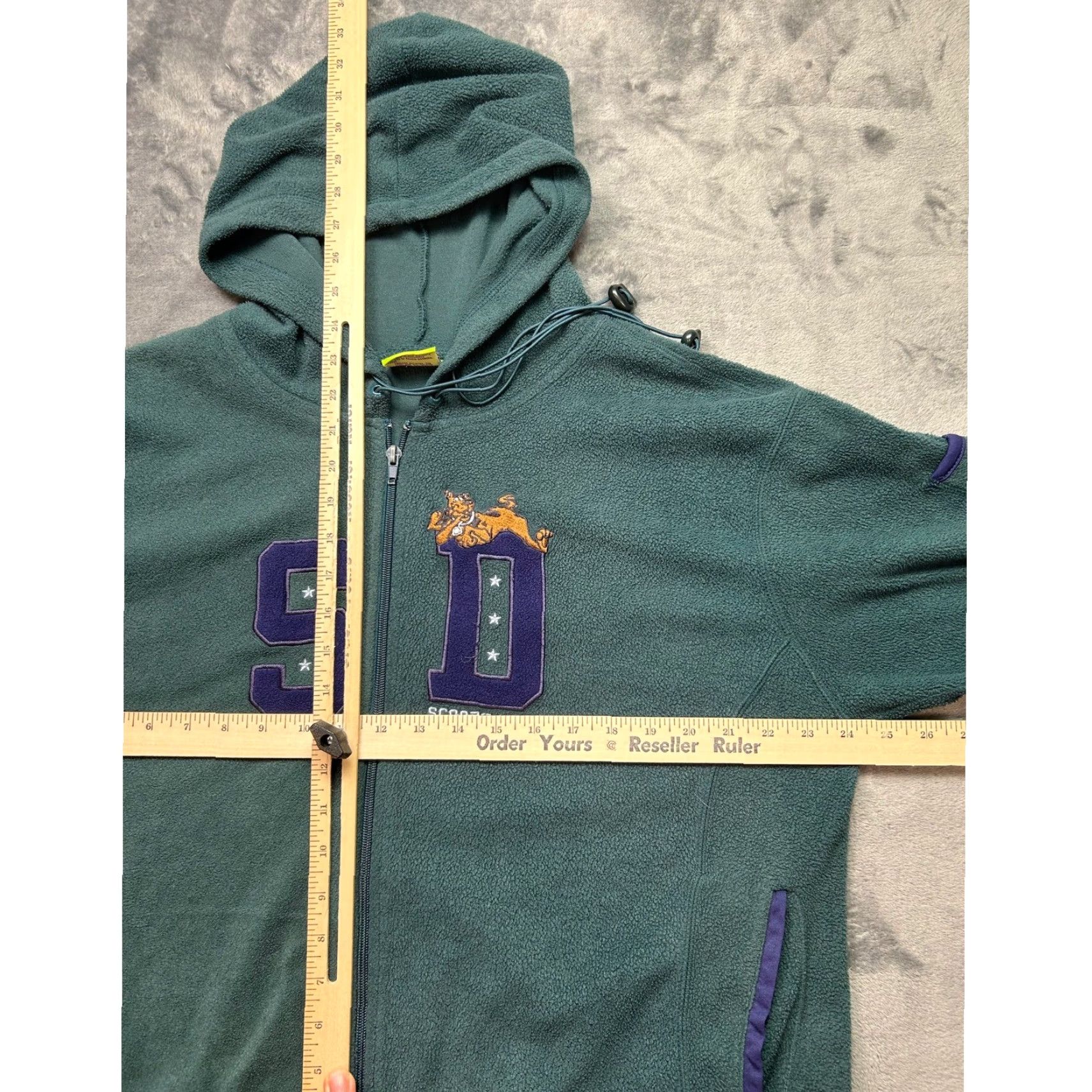 Vintage VINTAGE Scooby-Doo Cartoon Network Full Zip Fleece Hoodie Green Mens XL Jacket Size US XL / EU 56 / 4 - 7 Thumbnail