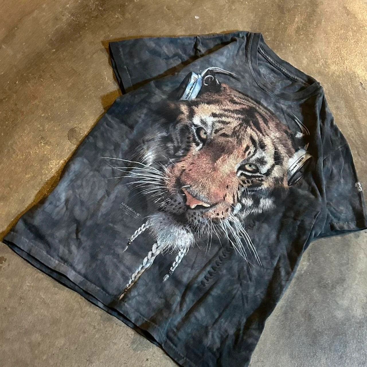 Rainforest Vintage rainforest cafe tiger w headphones graphic tee Size US S / EU 44-46 / 1 - 1 Thumbnail