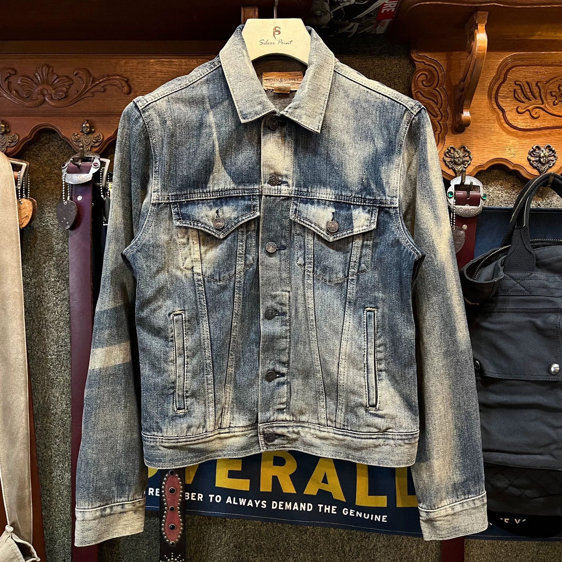 RRL Ralph Lauren Distressed Denim Jacket by Ralph Lauren Size US L / EU 52-54 / 3 - 1 Thumbnail