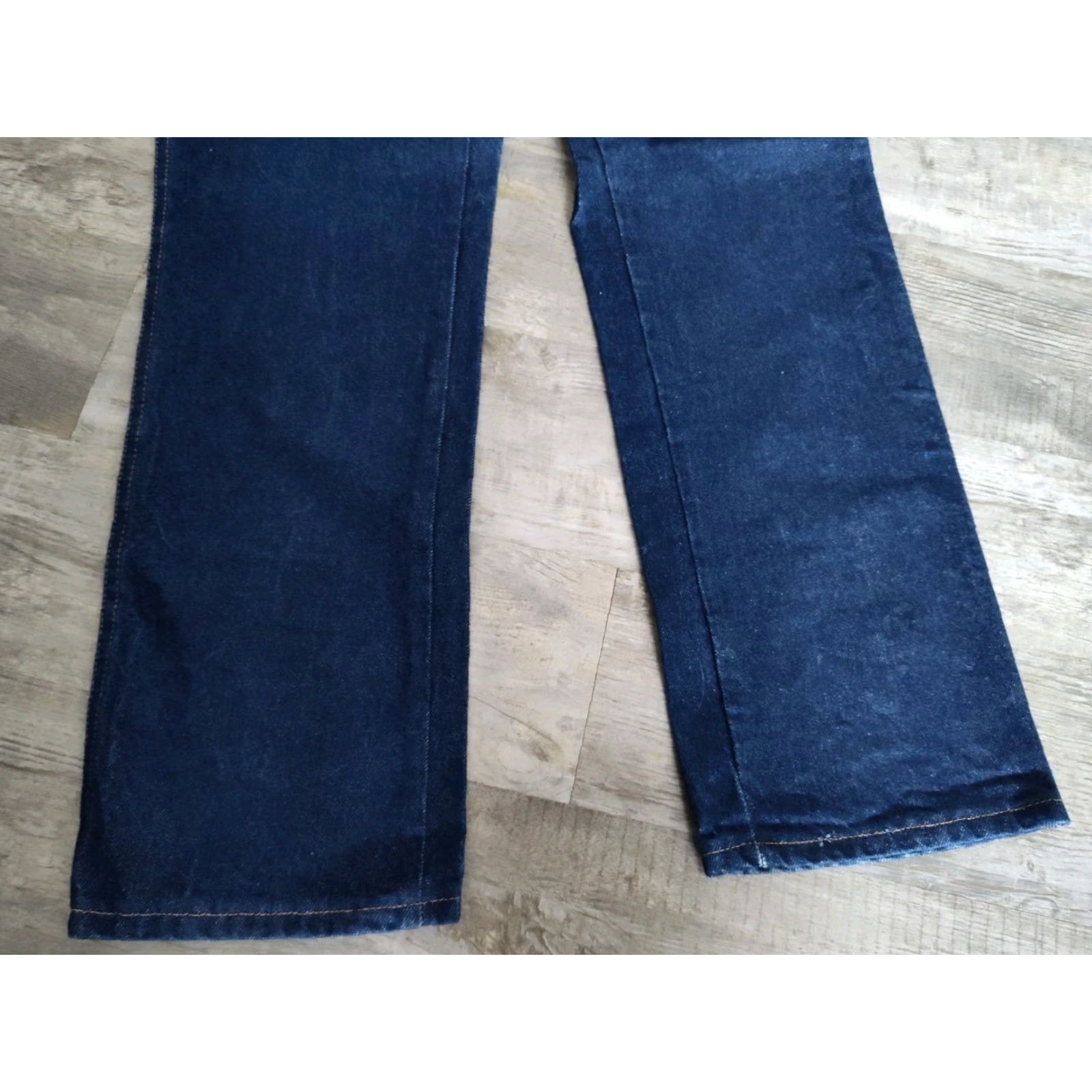 Vintage VINTAGE 70s Rustler Jeans Men Medium Dark Blue Denim Straight Zipper Pockets 38x30 Made in USA Size US 38 / EU 54 - 2 Thumbnail