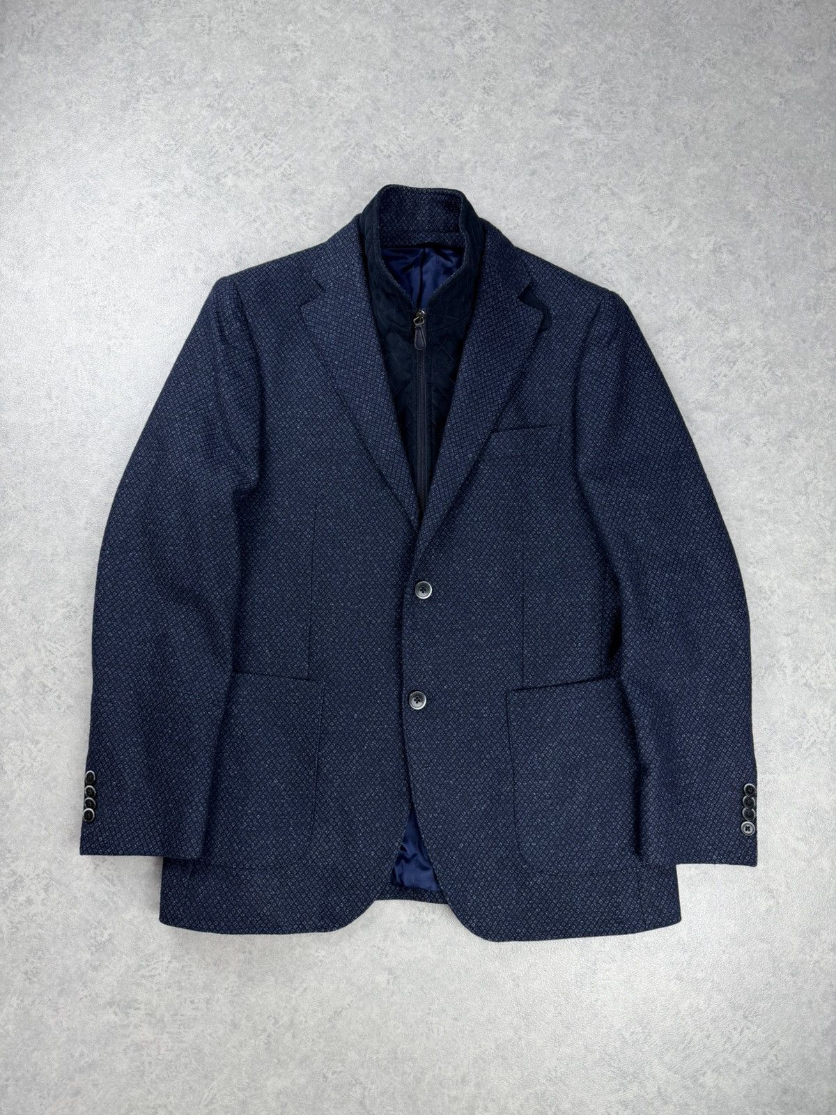Boggi Boggi Milano Wool/Silk/Cashmere Blazer Jacket Size 48 R Size 38R - 1 Thumbnail