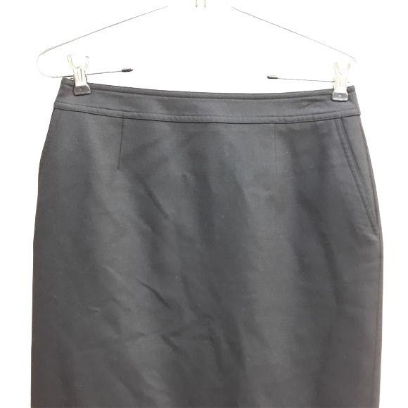 Vintage Vtg Worth Wool Cashmere Pencil Skirt Sz 4 Black Classic Knee Size 27" / US 4 / IT 40 - 5 Thumbnail