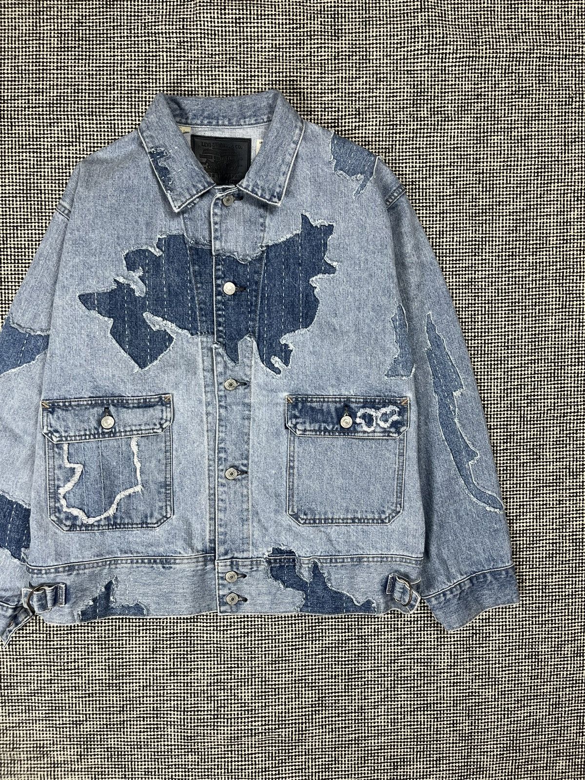 Levi's Made & Crafted Levi’s made in Japan sashiko utility trucker jacket rare Size US M / EU 48-50 / 2 - 2 Thumbnail