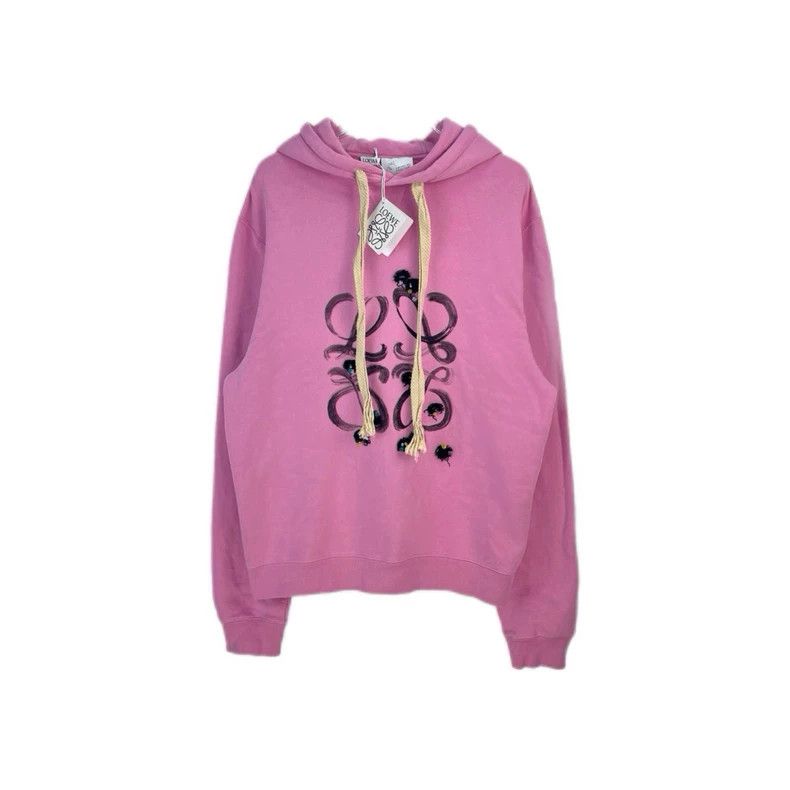 loewe Pink hooded long-sleeved sweatshirt 2504-Nextarrow