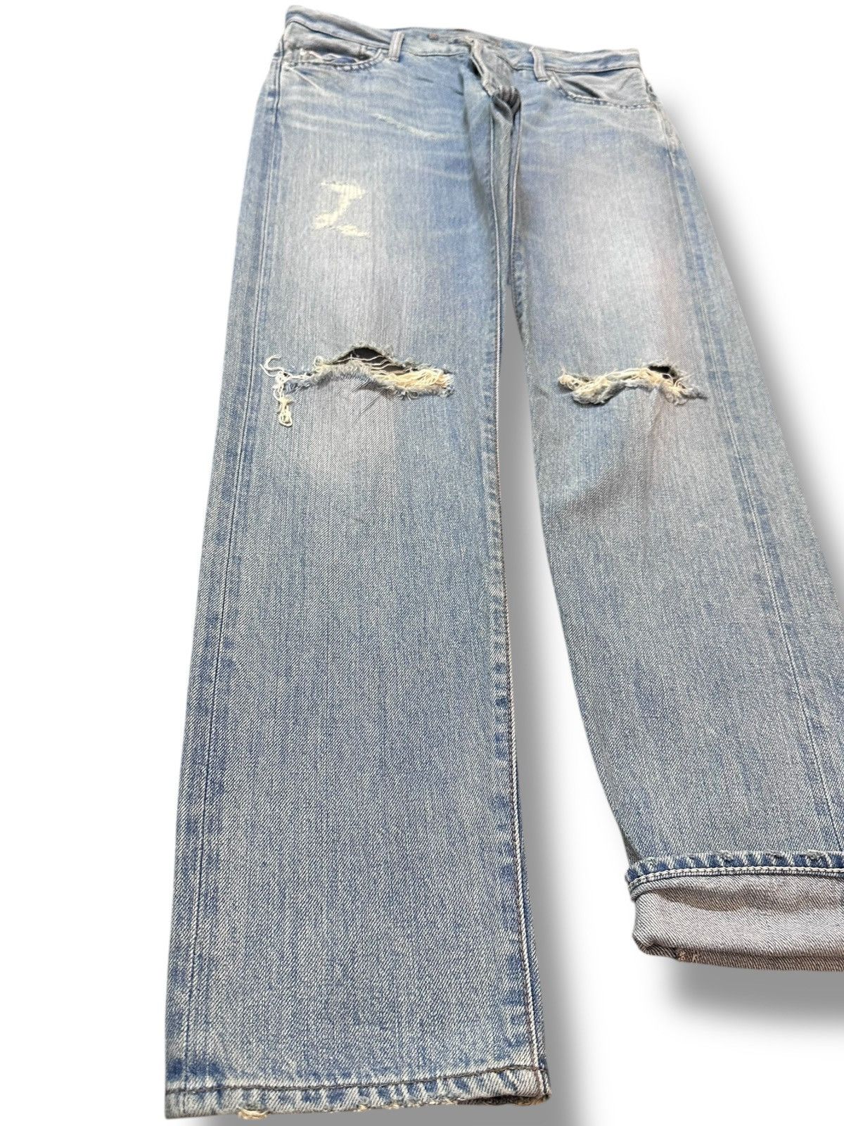 GOA Vintage Goa Selvedge Faded Distressed Denim Size US 30 / EU 46 - 3 Thumbnail
