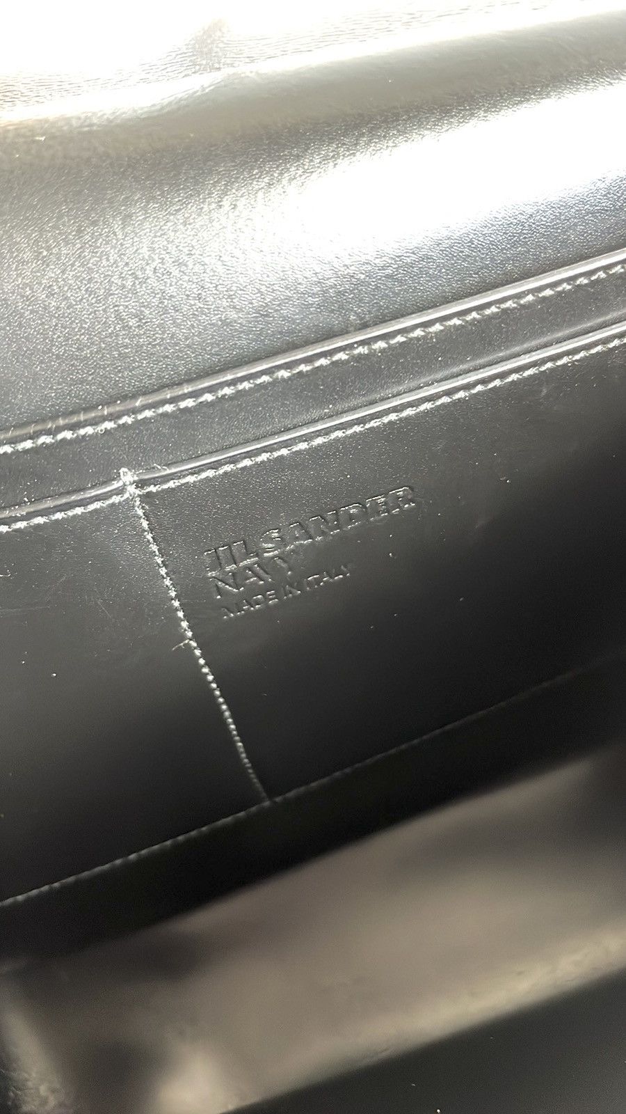 Jil Sander Jil Sander Navy Leather Convertible Buckled-Flap Backpack Size ONE SIZE - 12 Thumbnail
