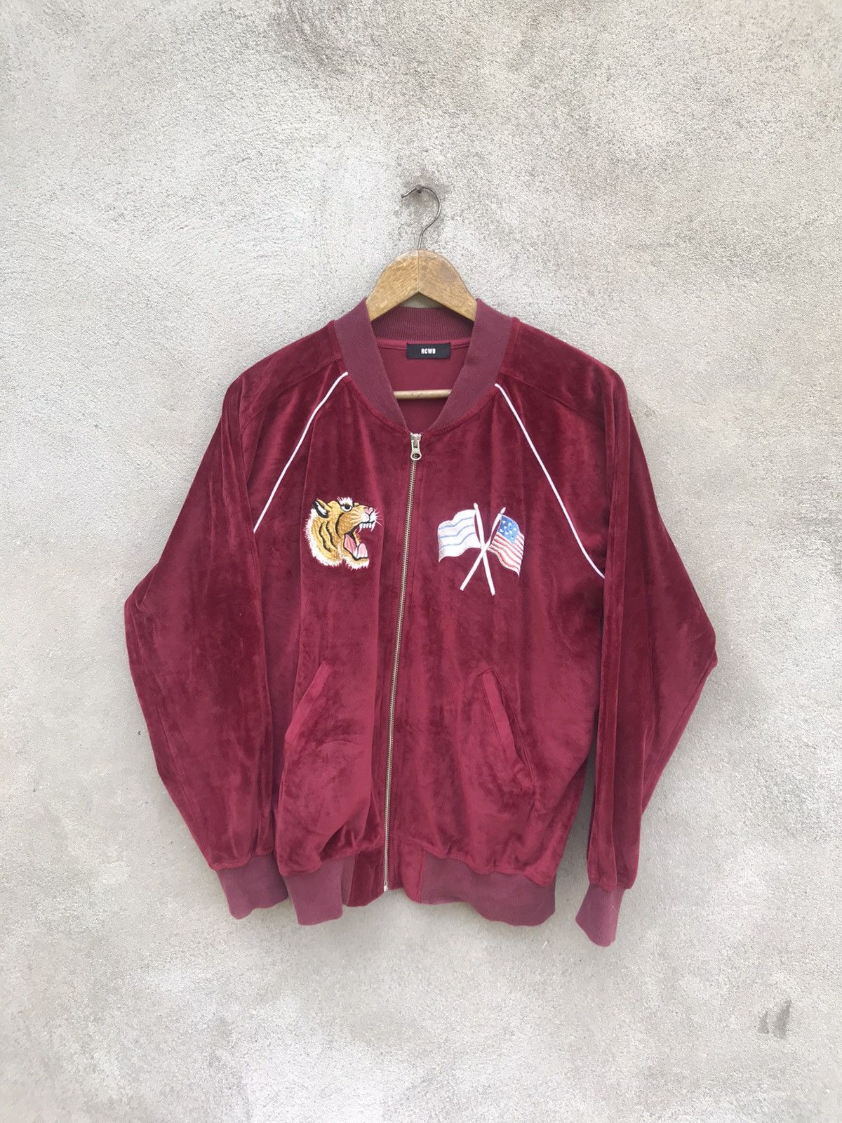 Japanese Brand RODEO CROWNS SKATE SOUVENIR SUKAJAN TIGER SATIN JACKET Size US S / EU 44-46 / 1 - 4 Thumbnail