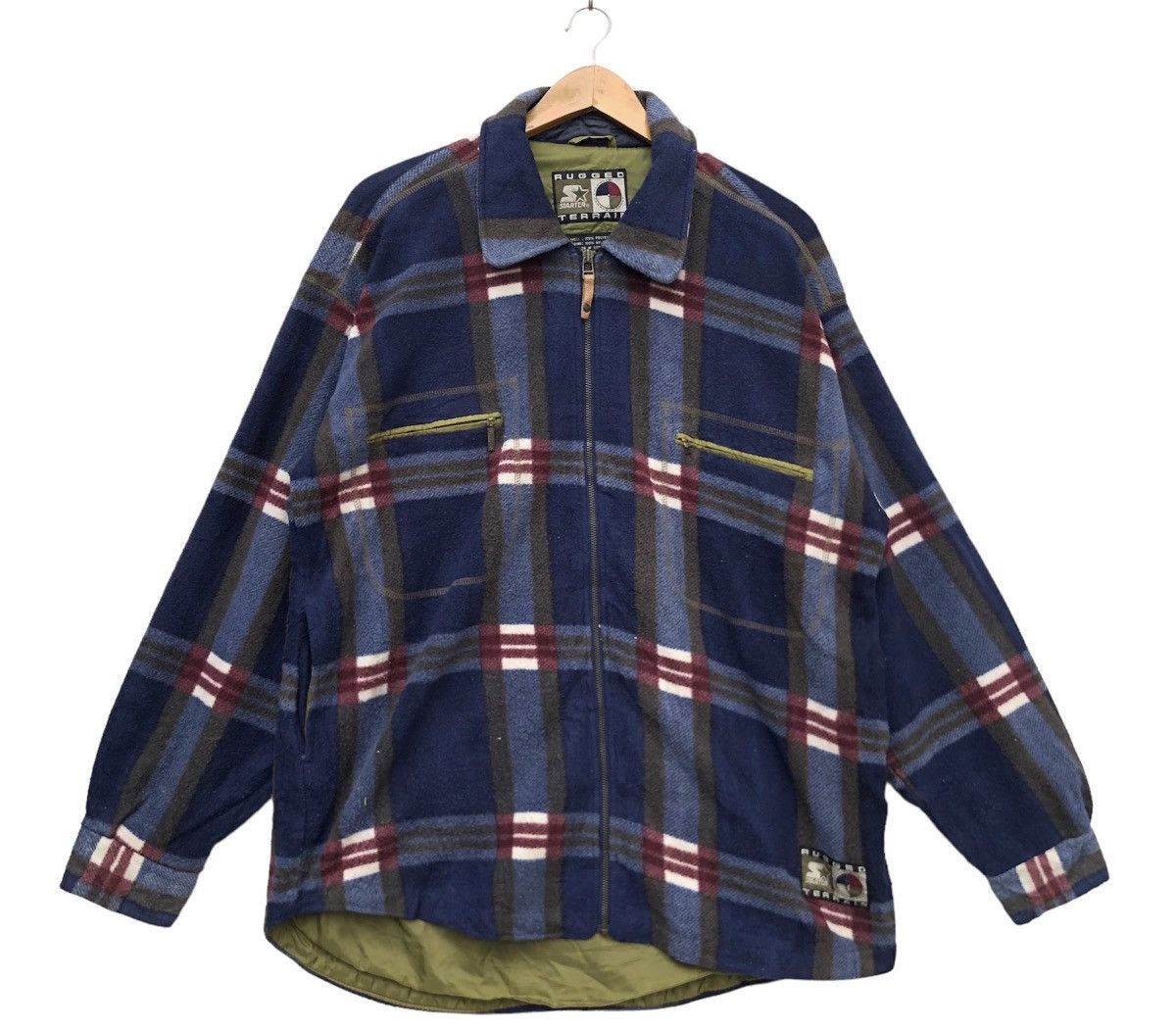Vintage 90's Starter Rugged Terrain Full Zip Color Block