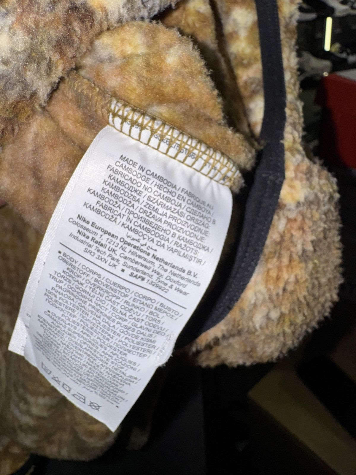 Nike ACG × Supreme Nike ACG Supreme Fleece Pullover Snakeskin Pattern Beige Size US L / EU 52-54 / 3 - 9 Thumbnail