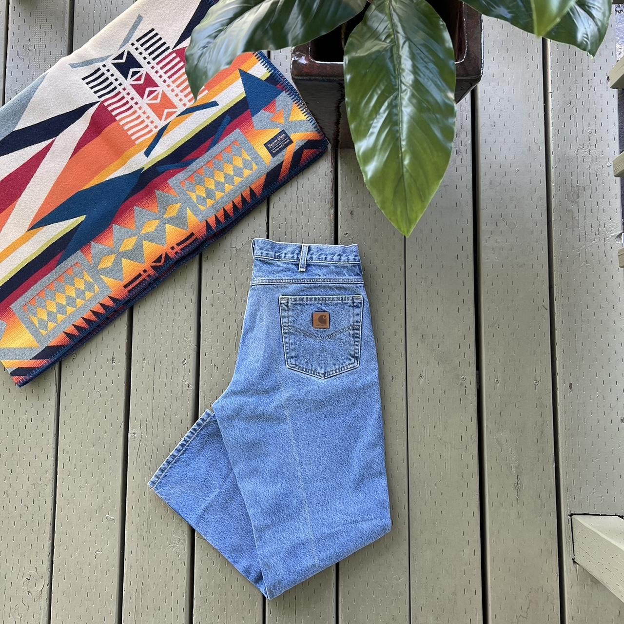 Vintage Vintage Carhartt Double Knee Carpenter Jeans Size US 34 / EU 50 - 1 Thumbnail