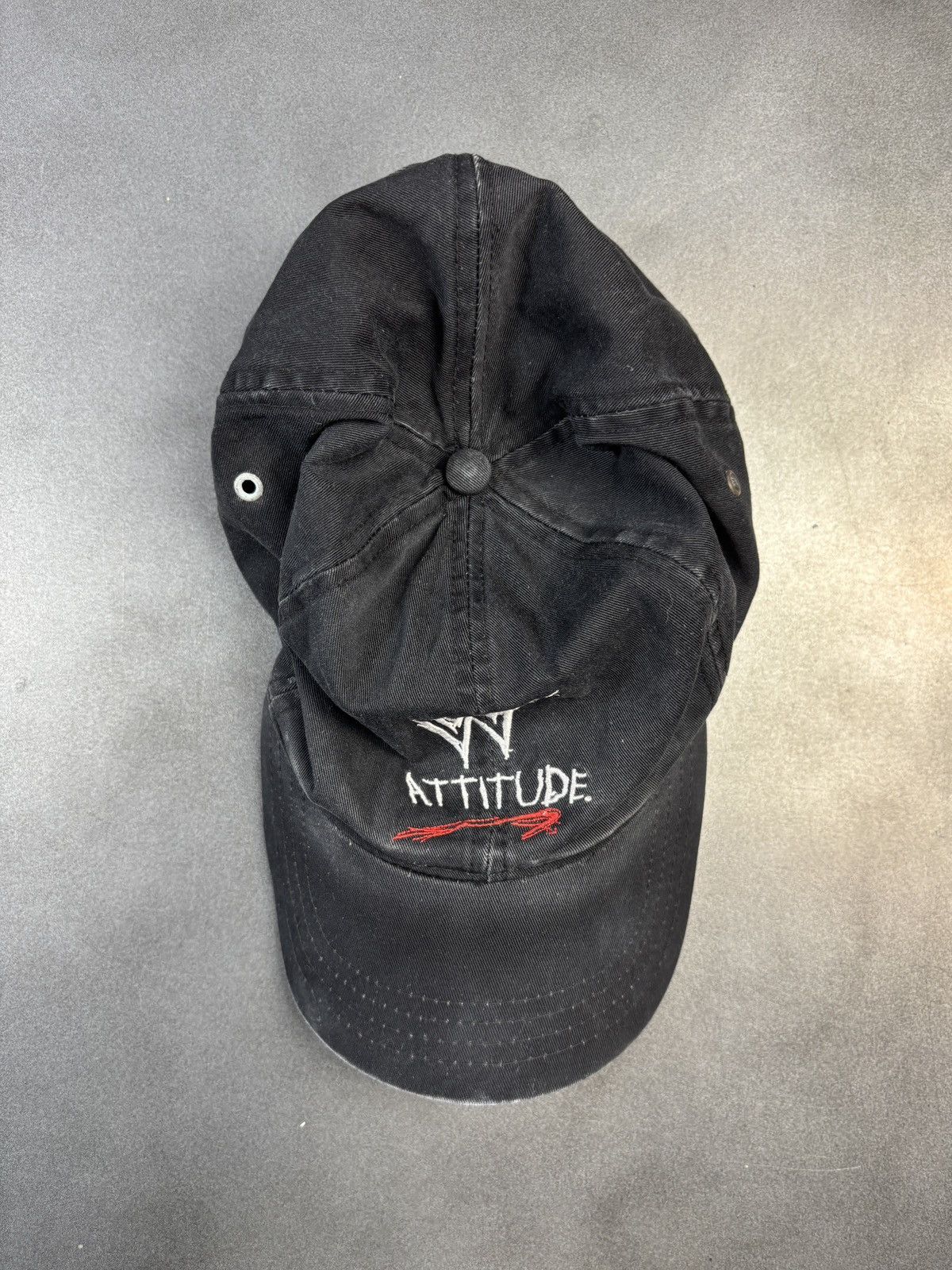 Vintage × WWE × WWF 1990s WWF Attitude Era Hat Vintage WWE Baseball Cap Strapbac Size ONE SIZE - 3 Thumbnail