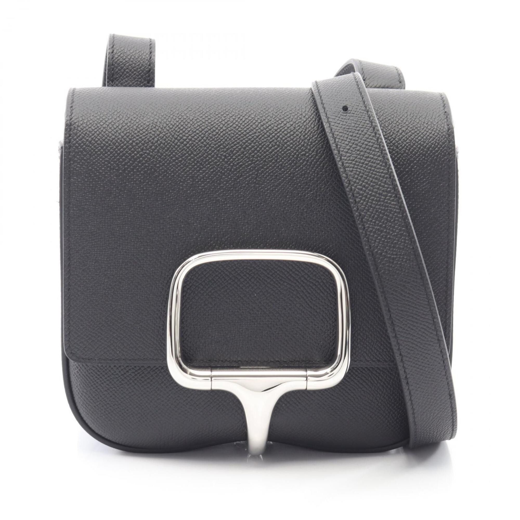 Hermes Hermes Della Cavalleria Mini Shoulder Bag/Handbag, Leather (Veau Epsom), Women's, Black Size ONE SIZE - 1 Thumbnail