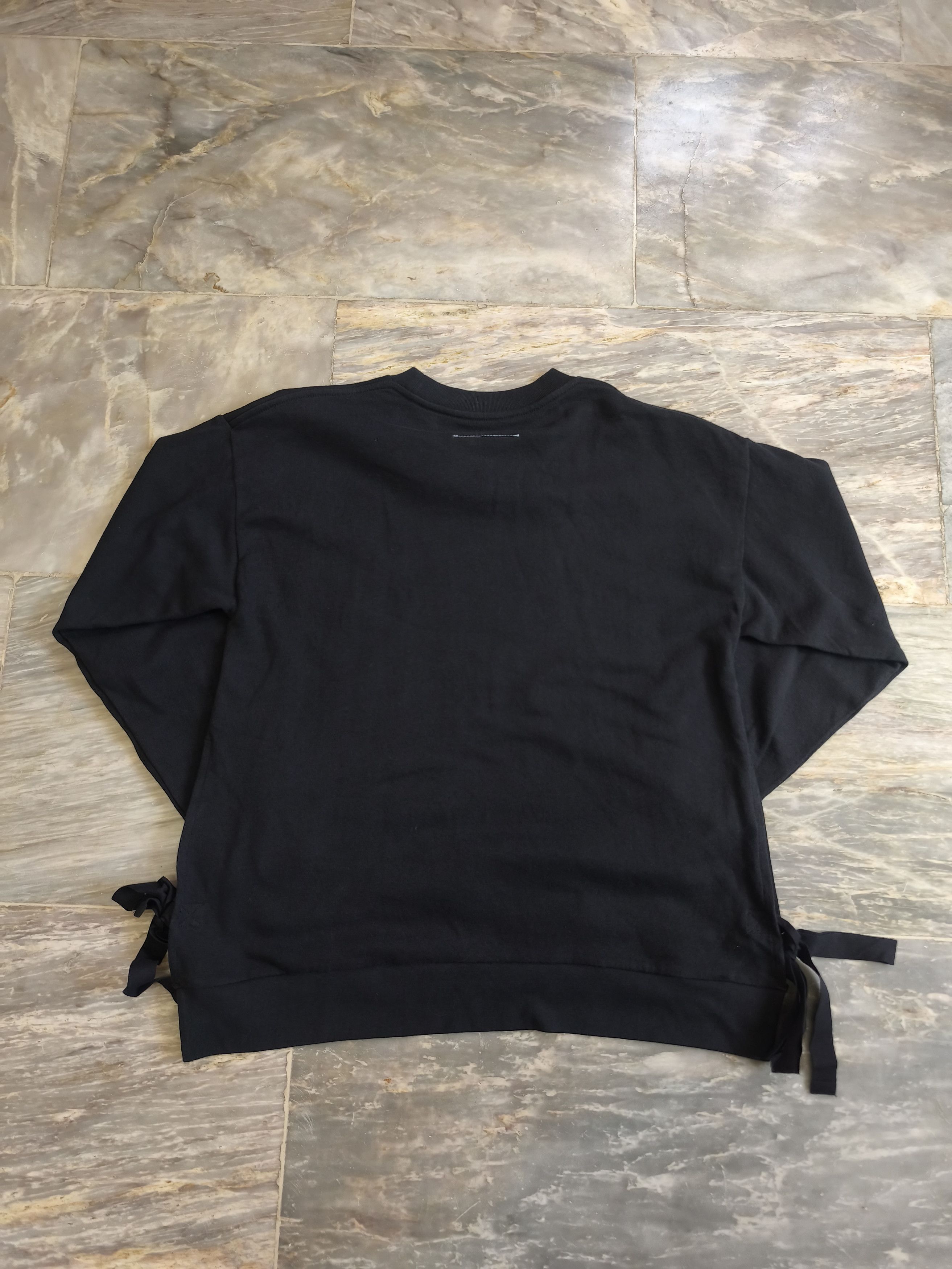Maison Margiela MM6 Side Slit Ribbon Long Sleeve Top Size XS / US 0-2 / IT 36-38 - 4 Thumbnail