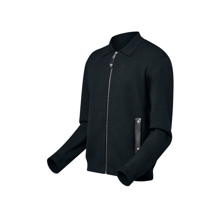 Louis Vuitton Knit Blouson With Leather Details Size US S / EU 44-46 / 1 - 3 Thumbnail