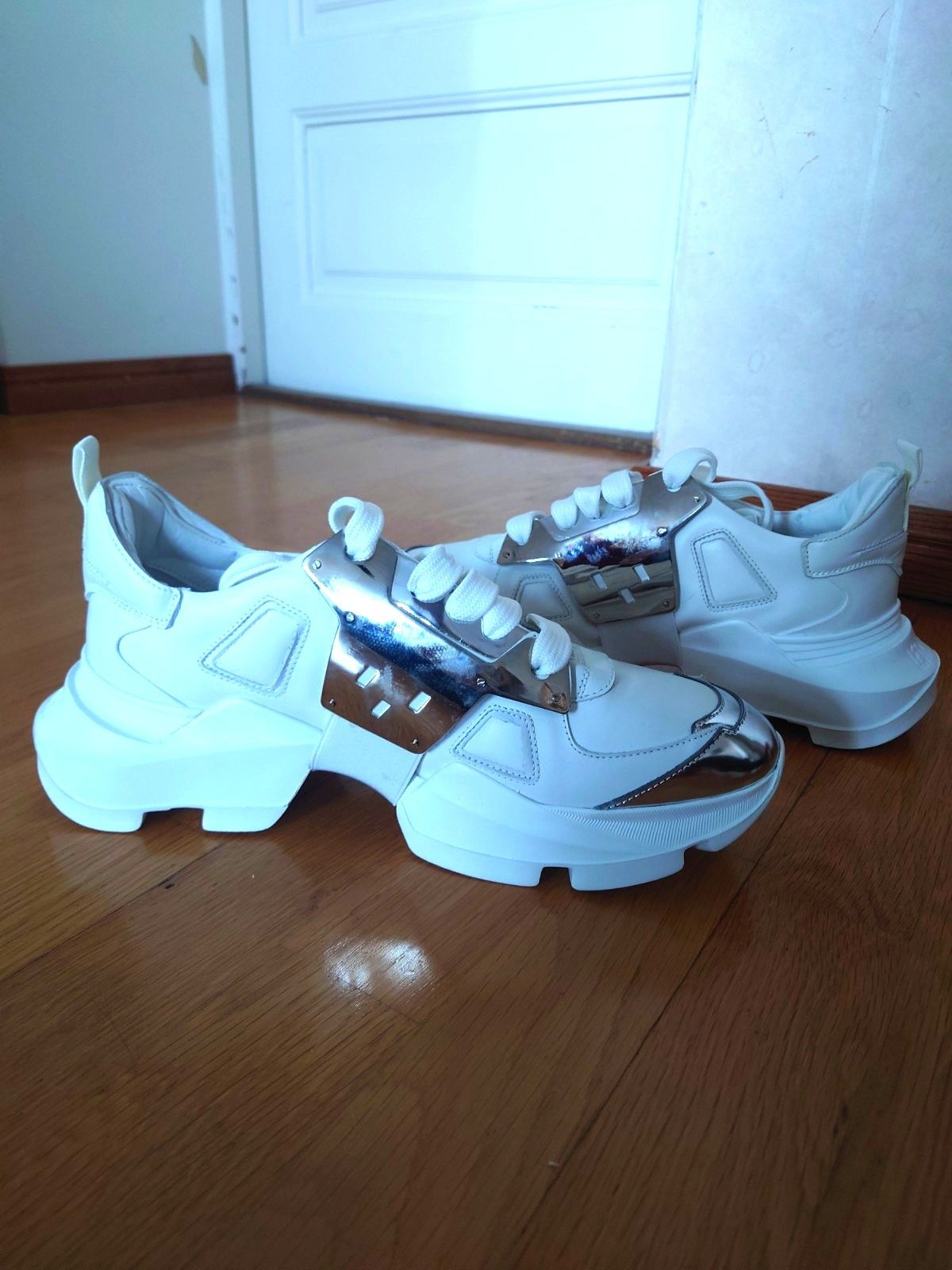 Les Hommes Les Hommes Chunky Leather sneakers Size US 10 / EU 43 - 4 Thumbnail