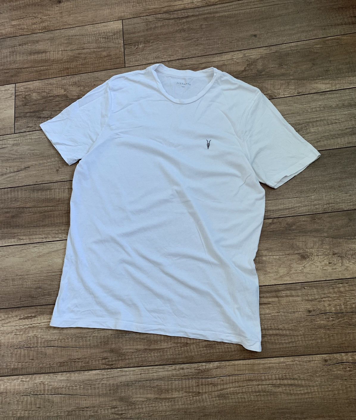 Allsaints AllSaints White Basic Logo T shirt L Size US L / EU 52-54 / 3 - 1 Thumbnail