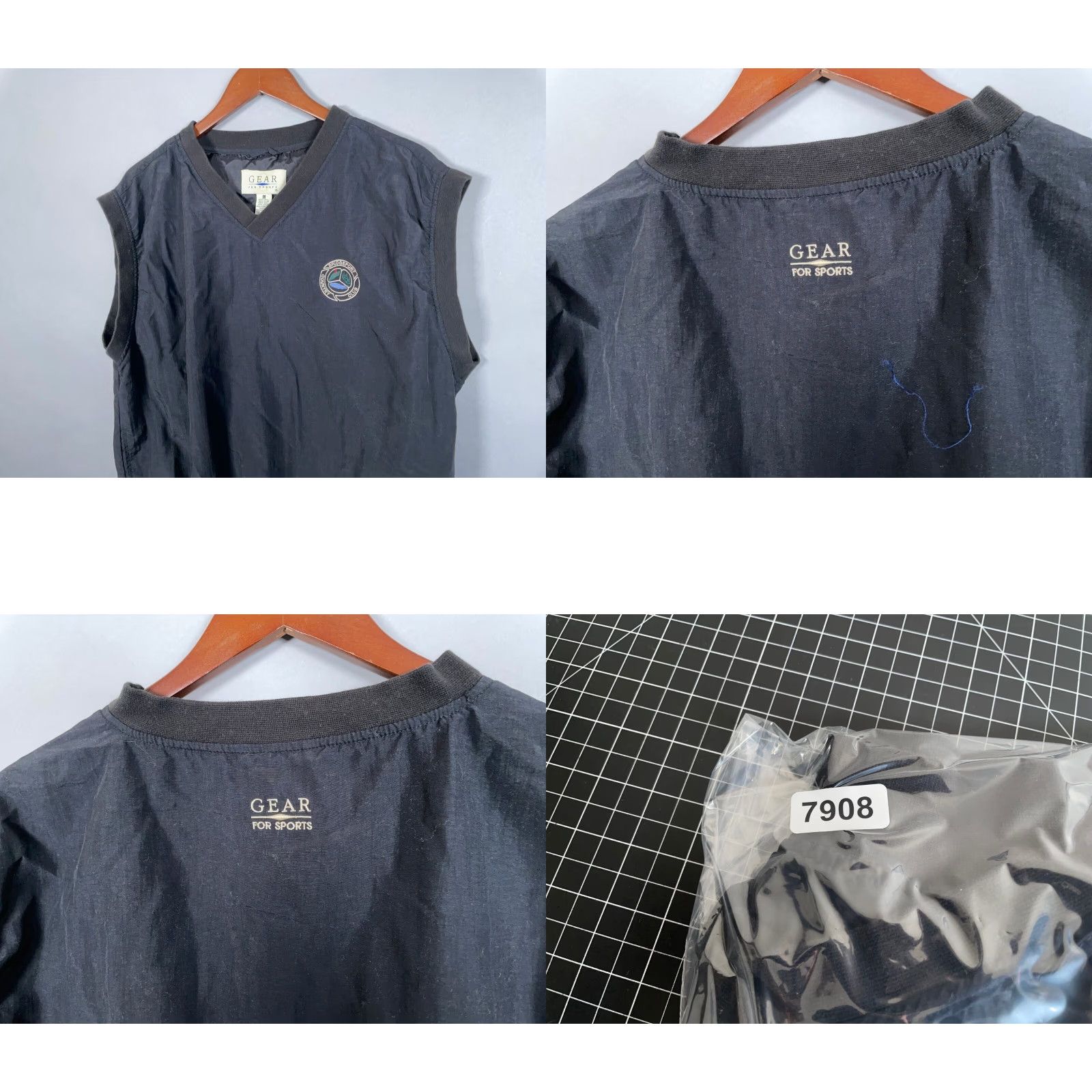 Vintage VINTAGE GEAR FOR SPORTS Windbreaker Vest Men Adult Large Brown 90s Country Club Preppy Nylon Size US L / EU 52-54 / 3 - 8 Thumbnail