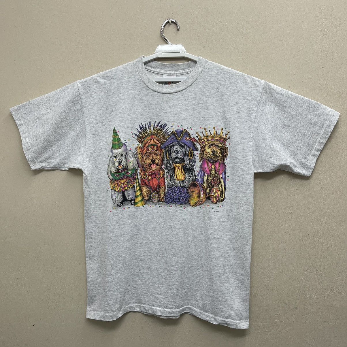 Beauty Beast × Vintage Vintage 90s Anima Parody T-Shirt Very Nice Mirror Print Size US XL / EU 56 / 4 - 1 Thumbnail