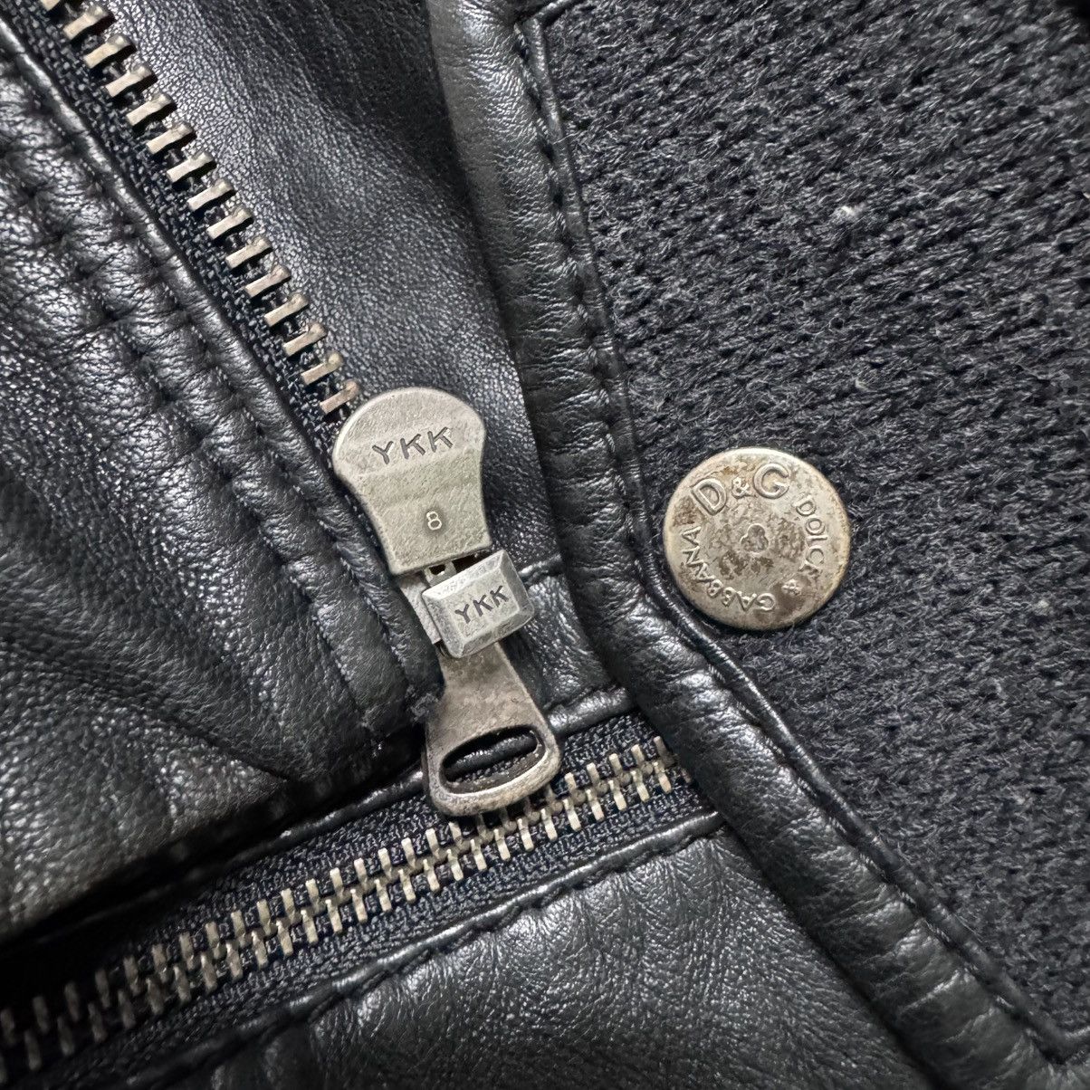 Dolce & Gabbana Dolce & Gabbana Leather Jacket Hybrid Patina Size US M / EU 48-50 / 2 - 23 Thumbnail