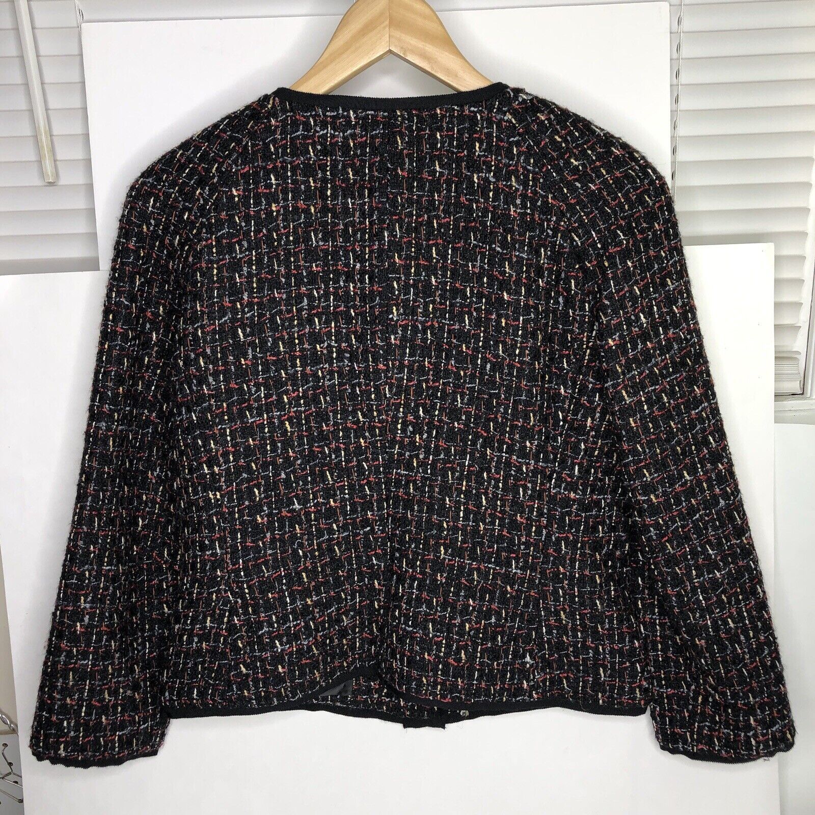 Talbots Talbots Blazer Jacket Sz 6 Women Black Red Wool Blended Size M / US 6-8 / IT 42-44 - 7 Thumbnail