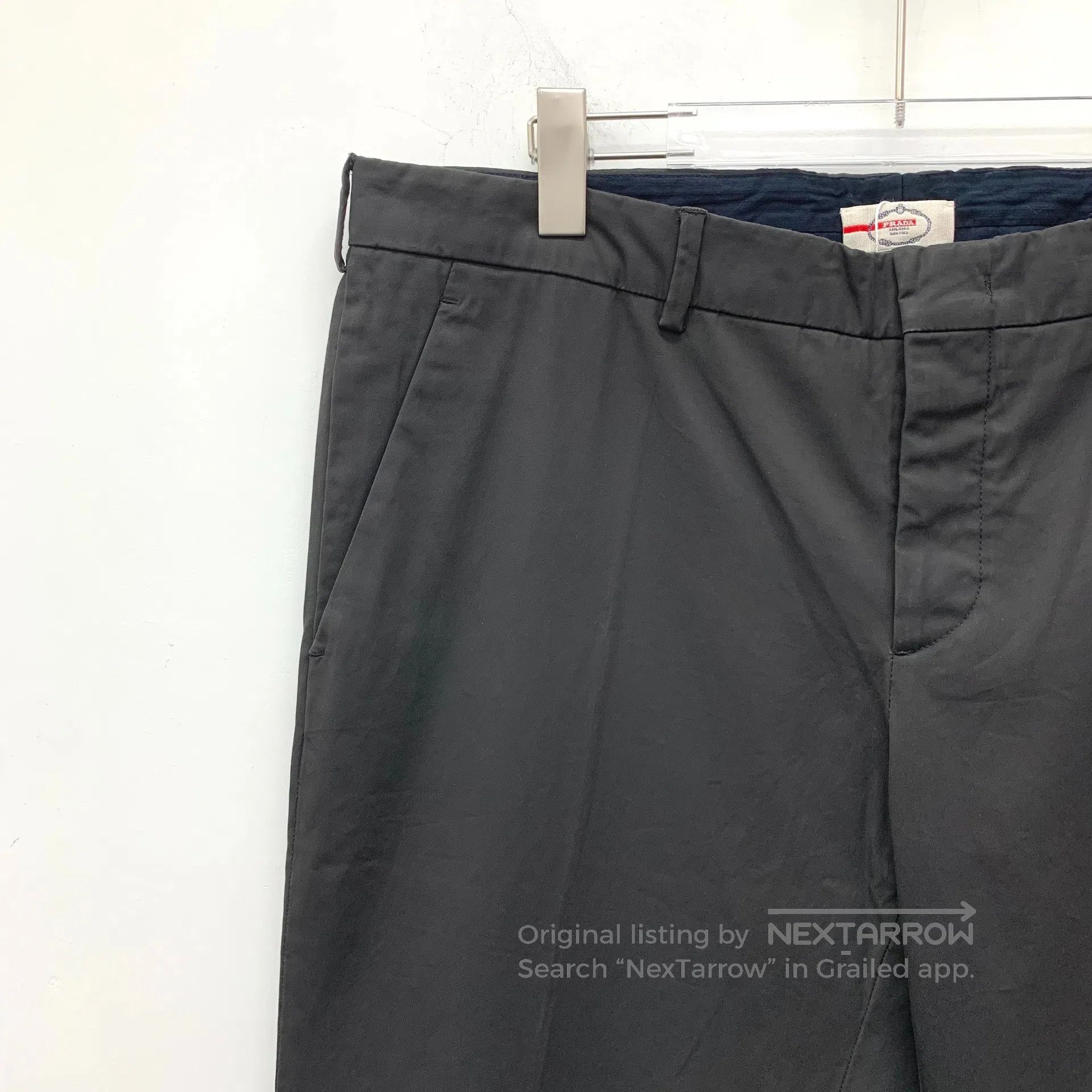 Prada Prada Black Cotton Casual Pants| Size US 36 / EU 52 - 3 Thumbnail